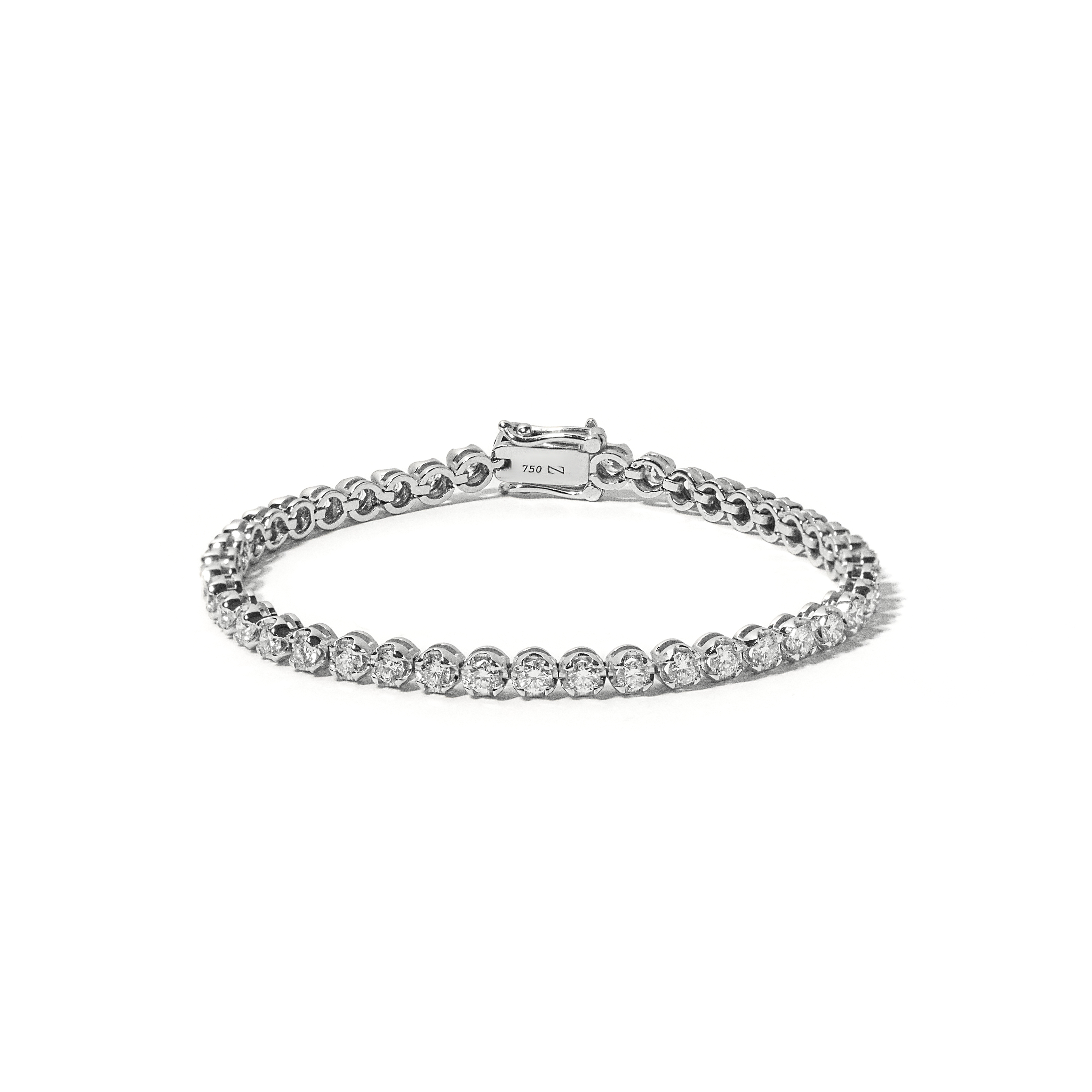 Pulseira Riviera Coroa em Diamante Lab - 6pts