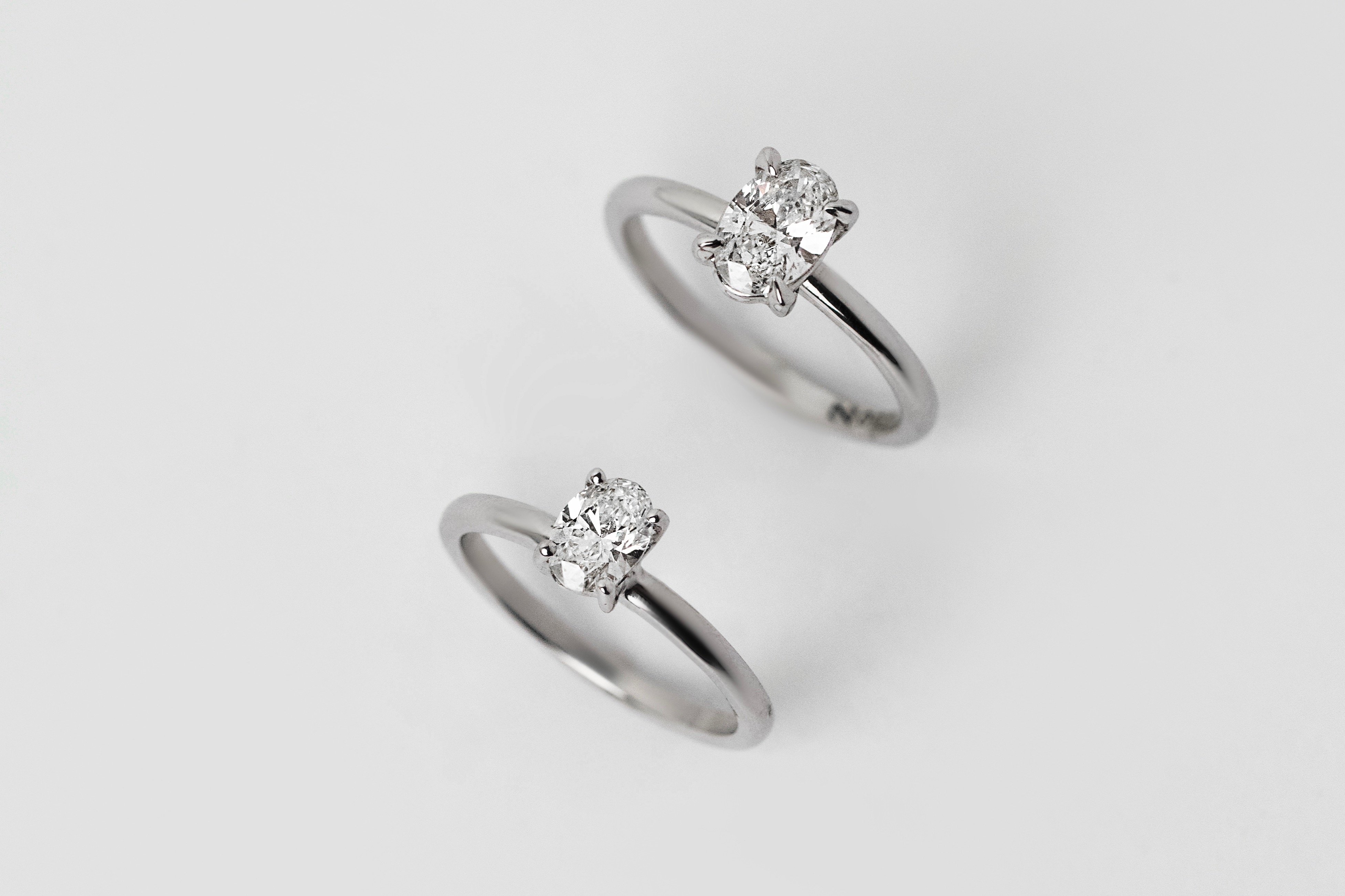 Solitários Oval em Diamante Lab Niliz Diamantes