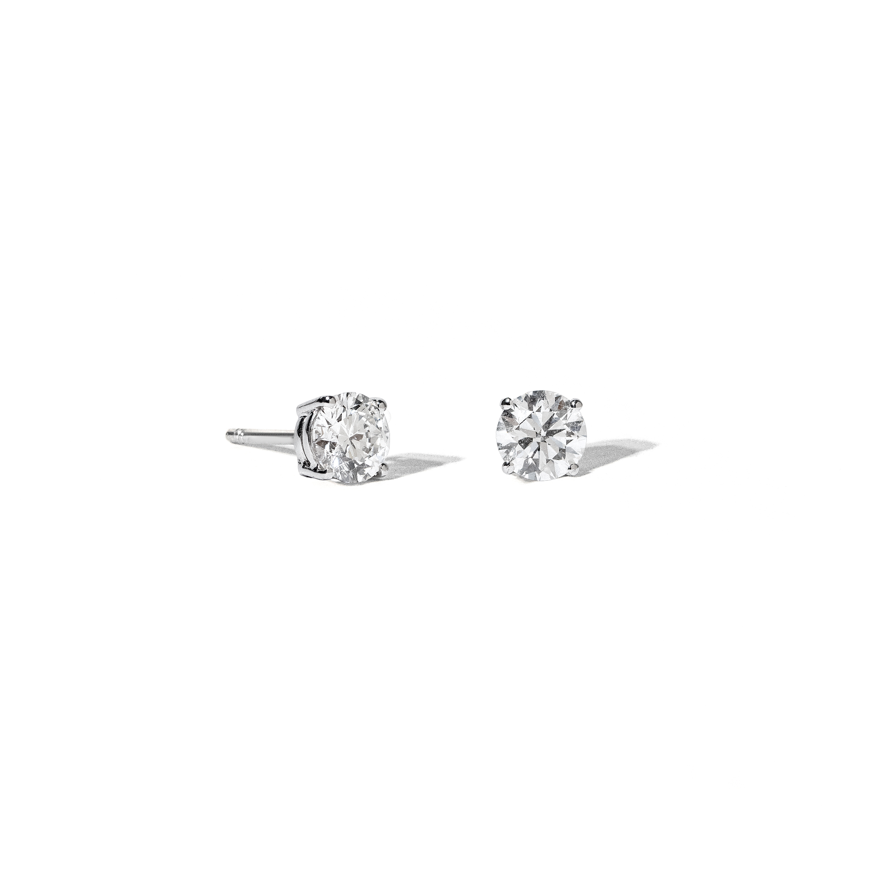 Brinco Solitário Redondo em Diamante Lab - 2,00ct (total)
