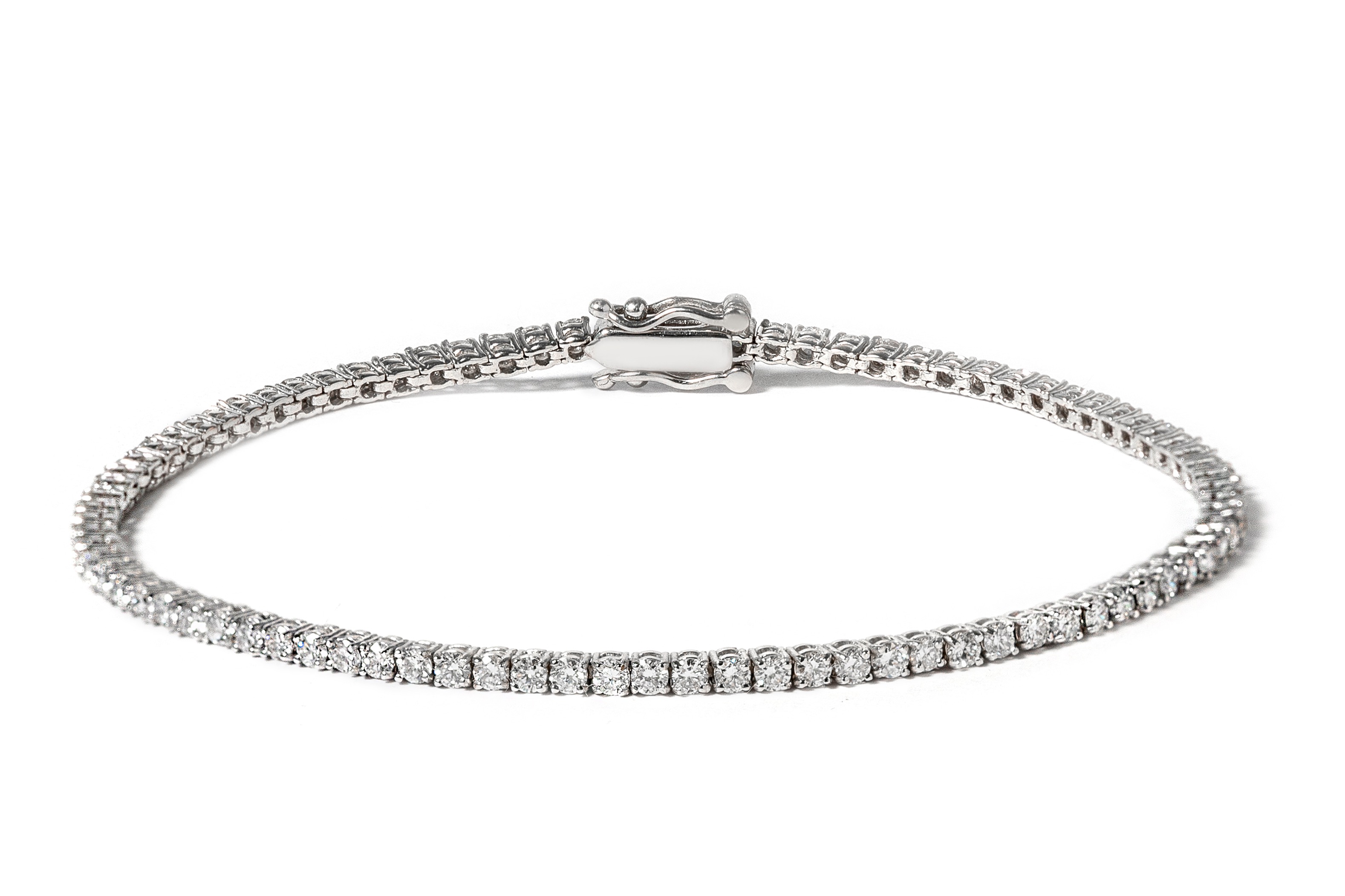 Pulseira Riviera em Diamante Lab - 3pts (cada) Niliz Diamantes