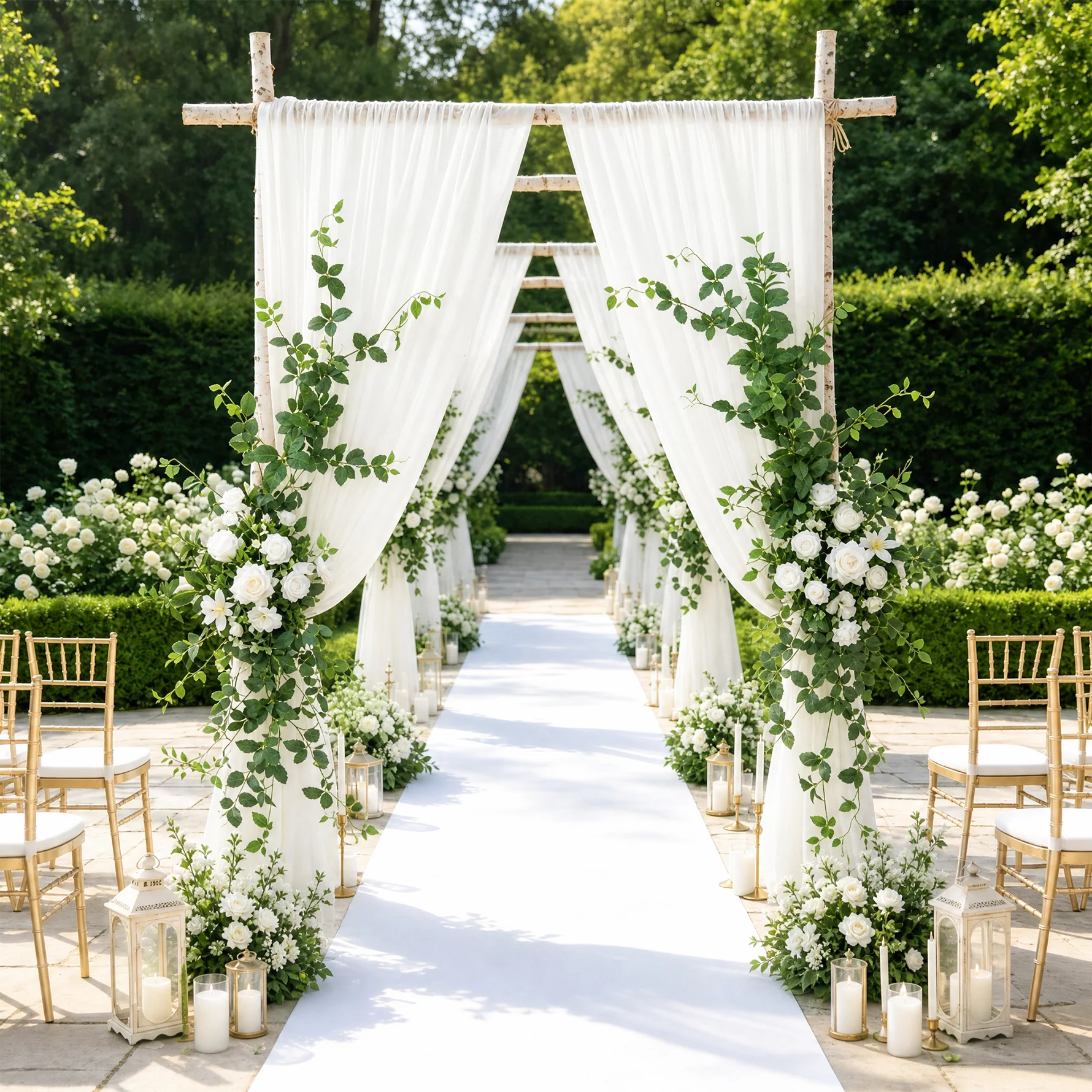 wedding curtain decorations 
