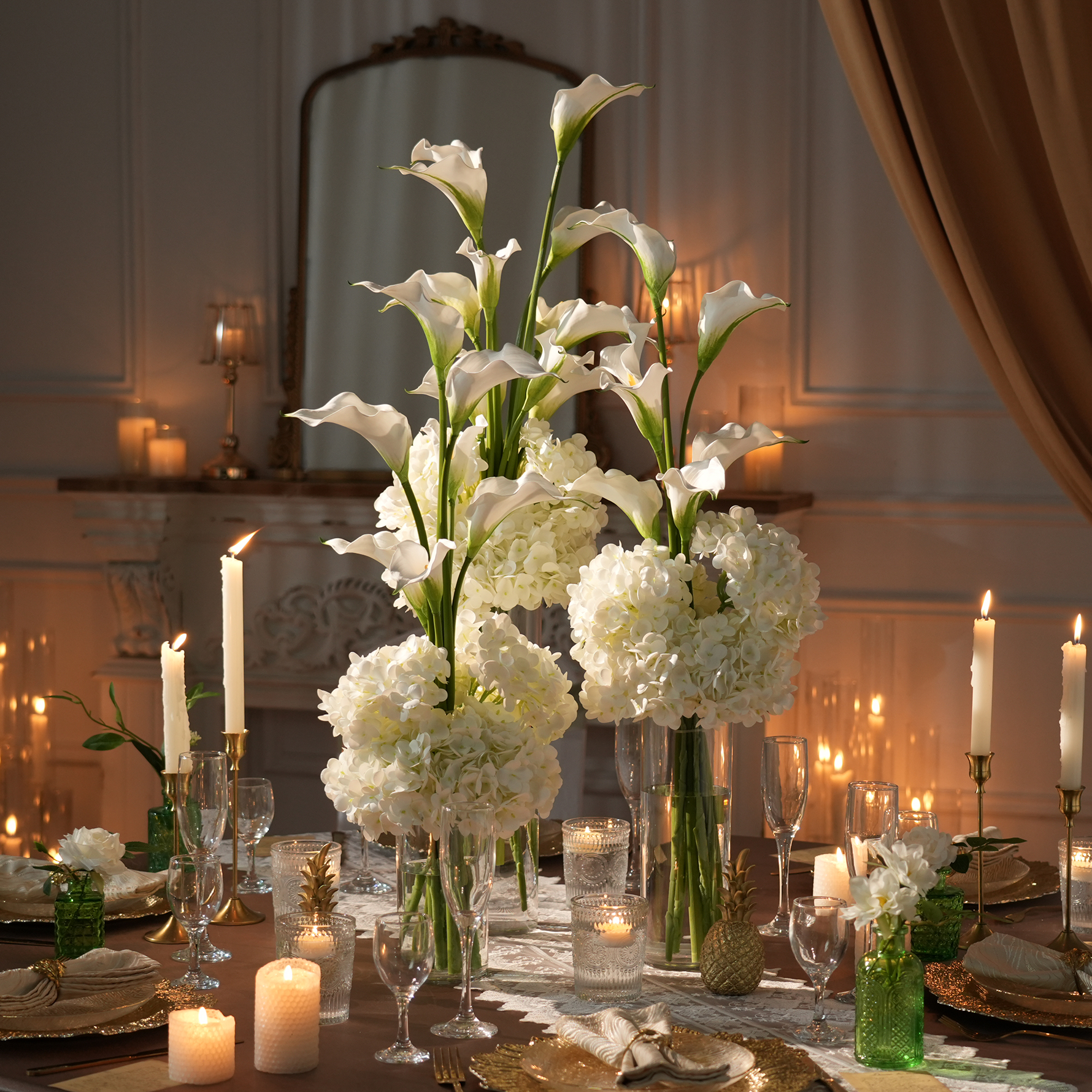 decorating a wedding reception