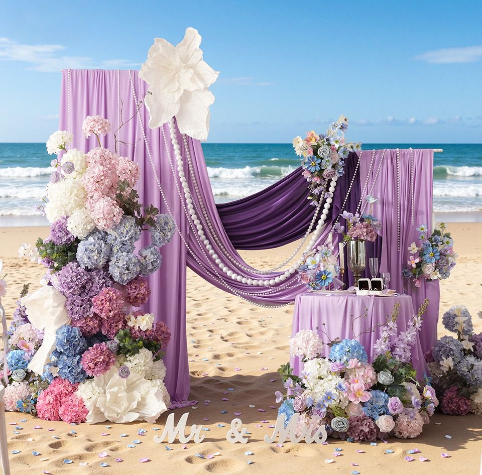 Colorful Hydrangea Floral Row KT Board