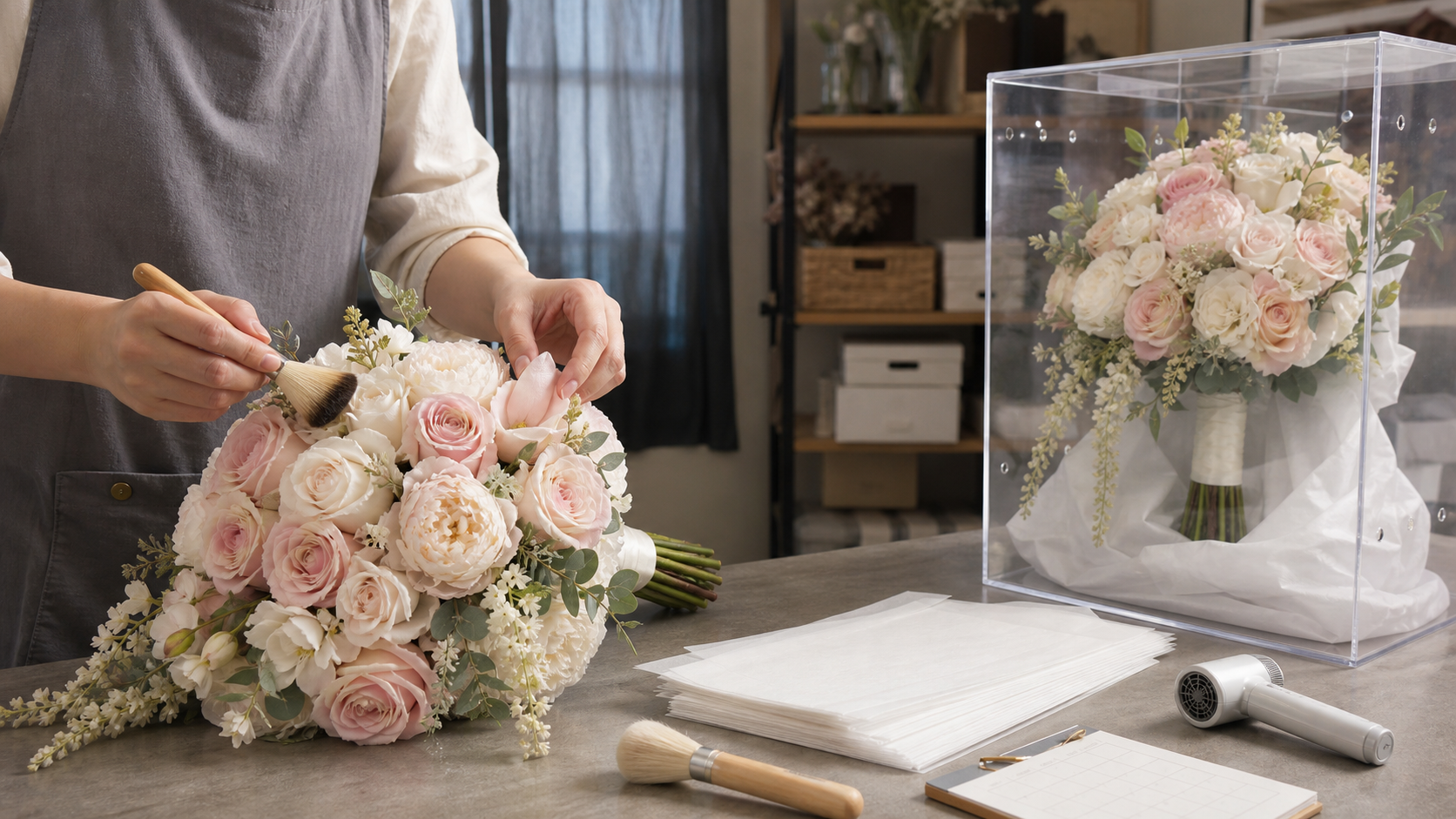 Care of wedding artificial floral decorations