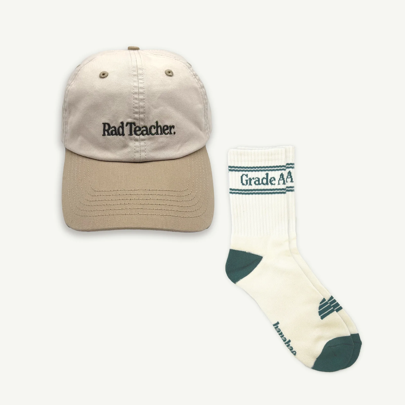 Rad Grade A Teacher Cap and Sock Bundle - Ocean - AUD $79.00