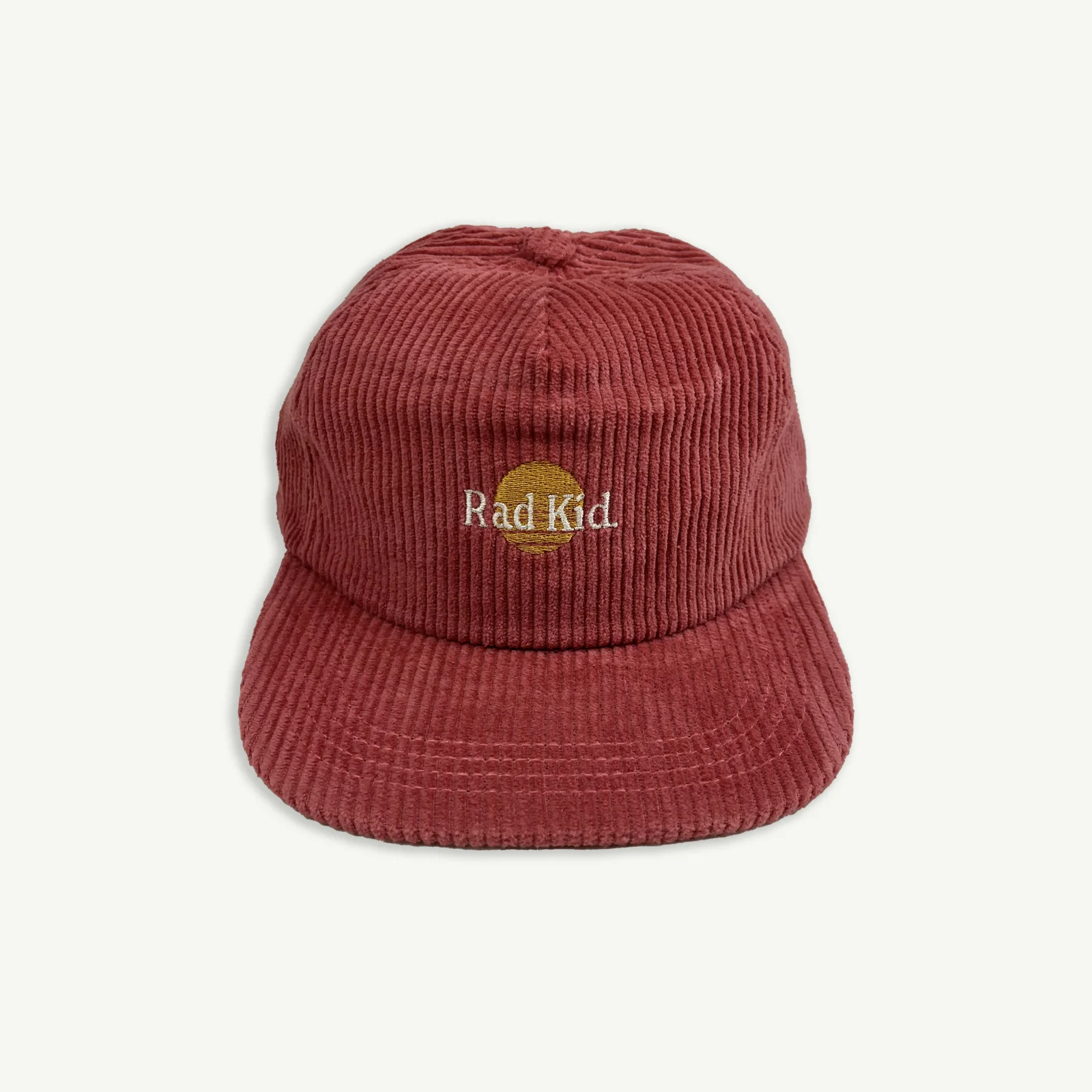 Rad Kid Pinch Front Cord Cap - Eco Red - AUD $45.00