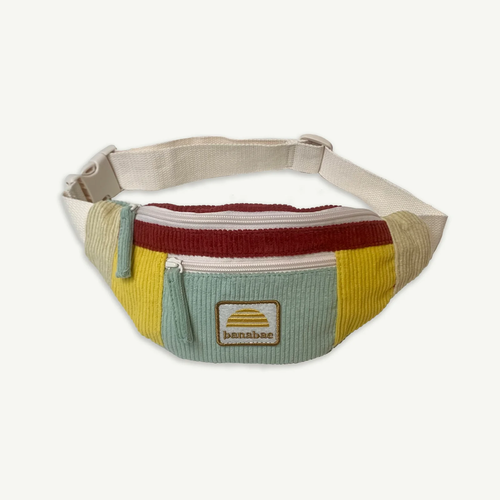 Kids Corduroy Splice Eco Belt Bag - Primary - AUD $49.00