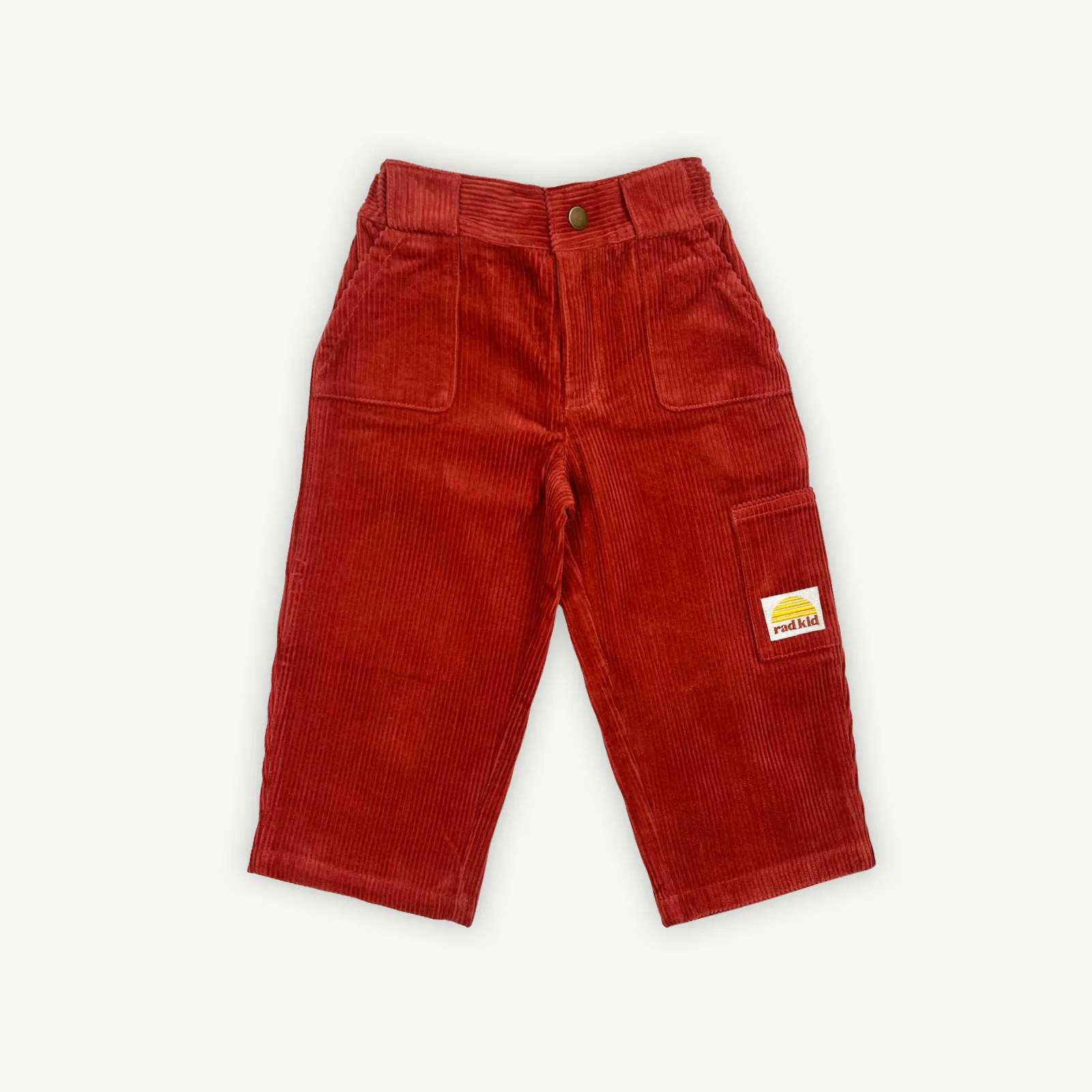 Corduroy Carpenter Multi Pocket Pant - Cherry - AUD $79.00