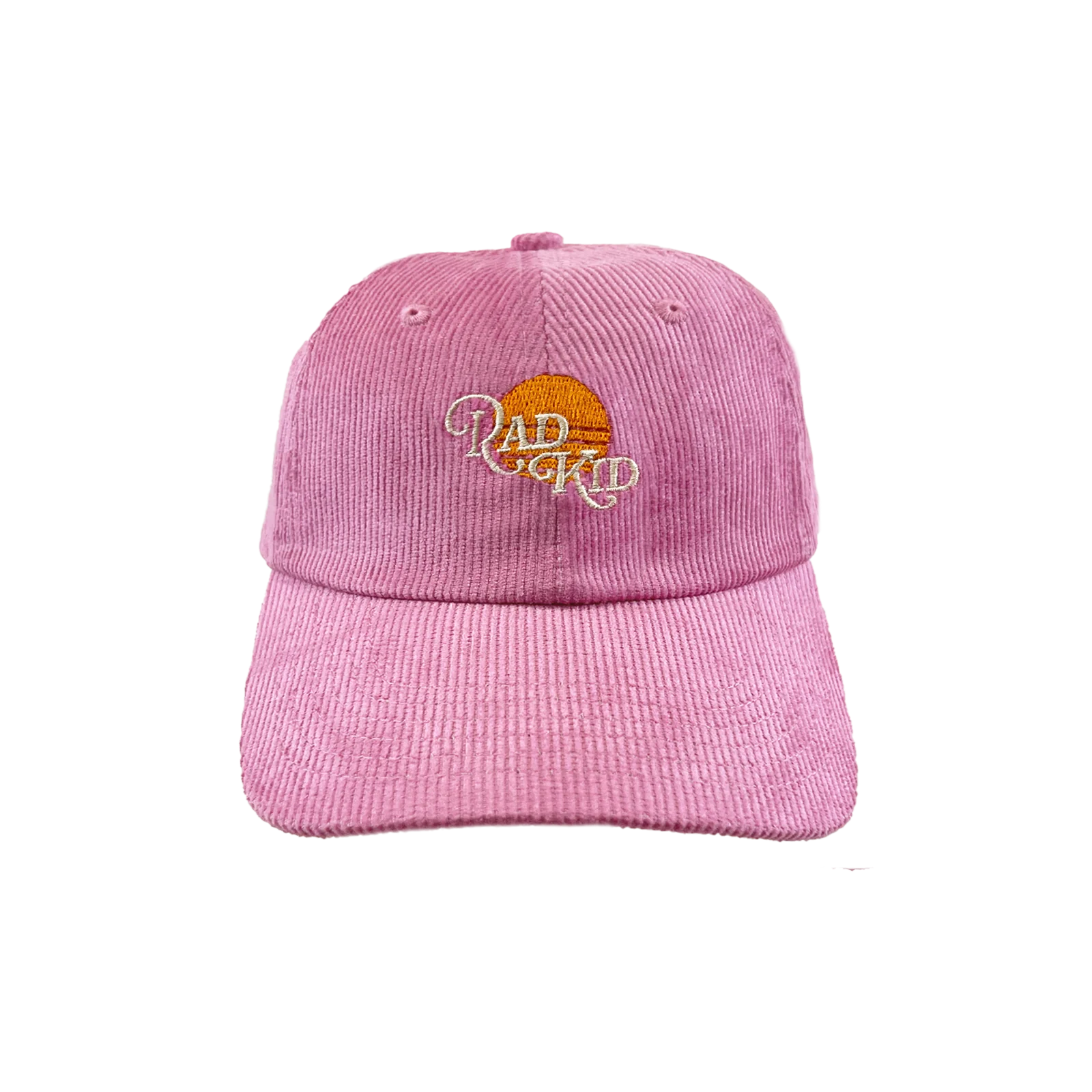 Rad Kid Baseball Organic Cord Cap - Pink - AUD $45.00