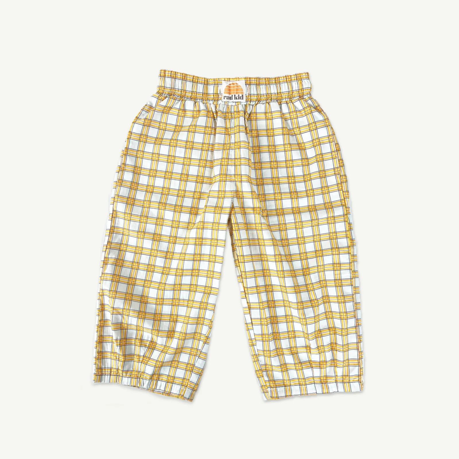 Rad Kid Barrel Leg Pant - Check - AUD $69.00