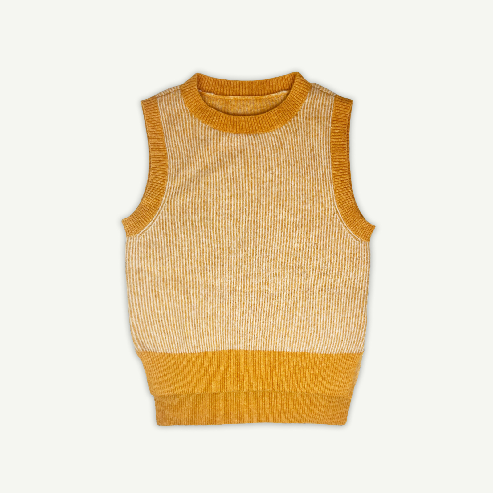 Soft Stripe Knit Vest - Mango - AUD $50.00