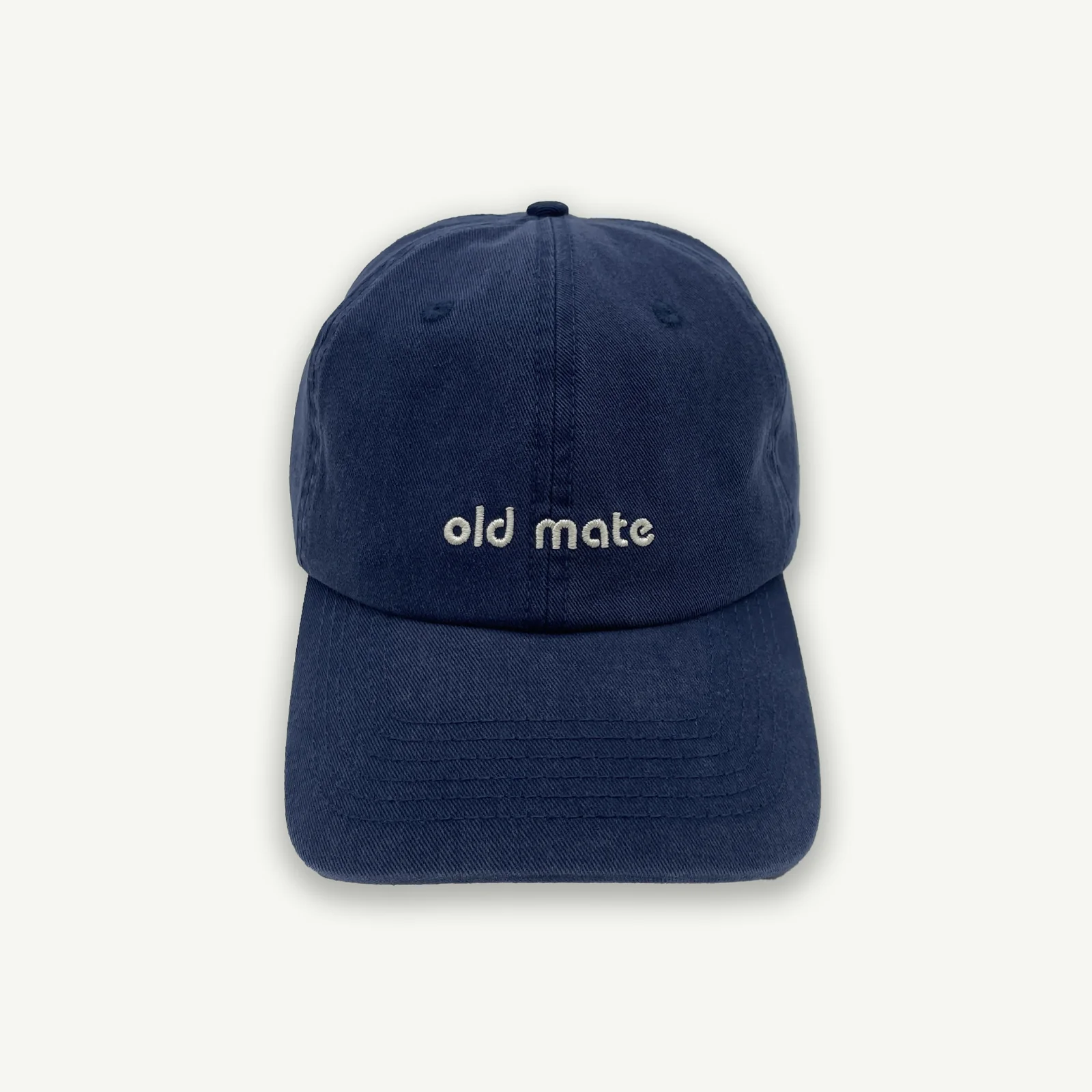 Old Mate Kids Washed Baseball Cap- Navy - AUD $45.00