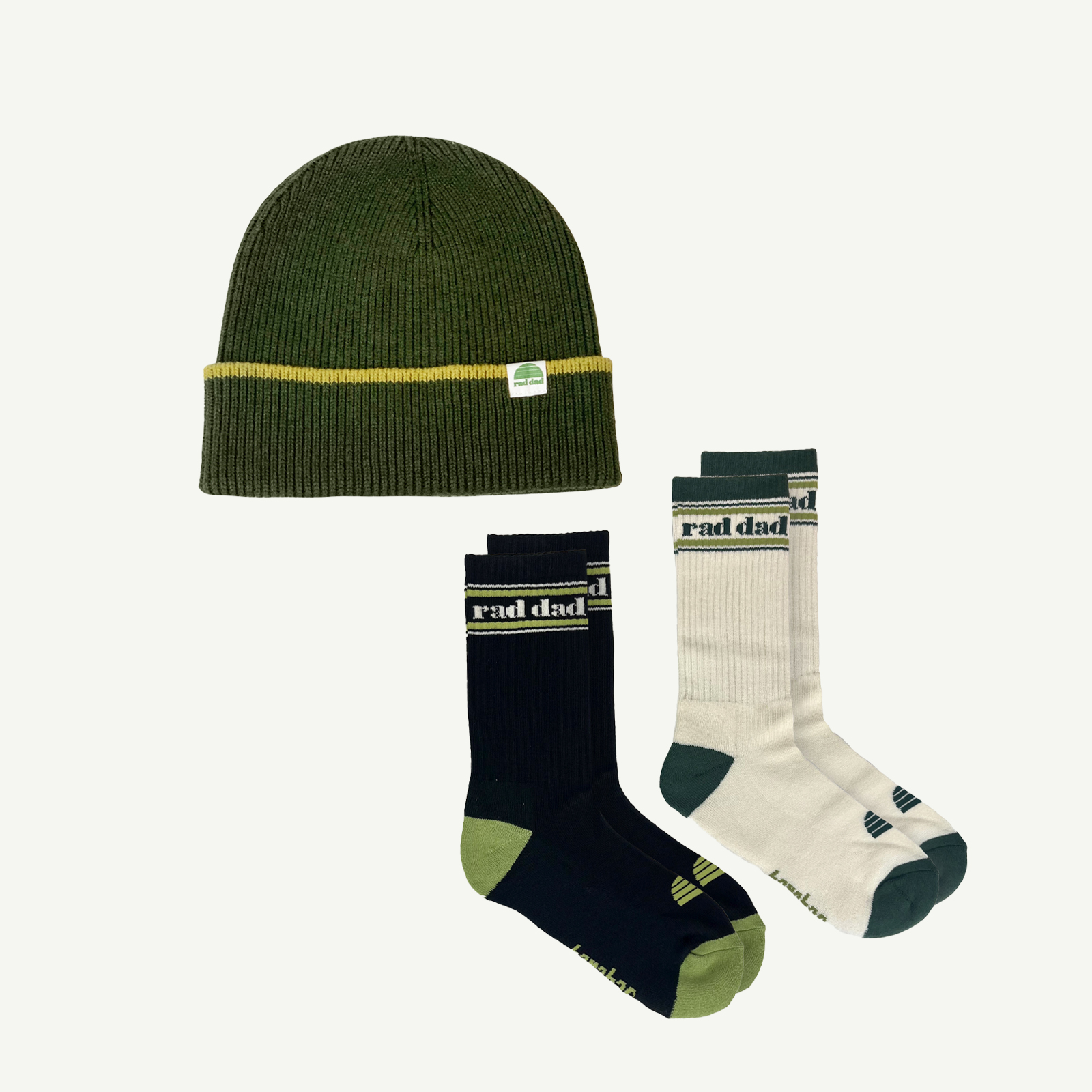 Rad Dad Beanie & Socks Bundle - Pine - AUD $99.00