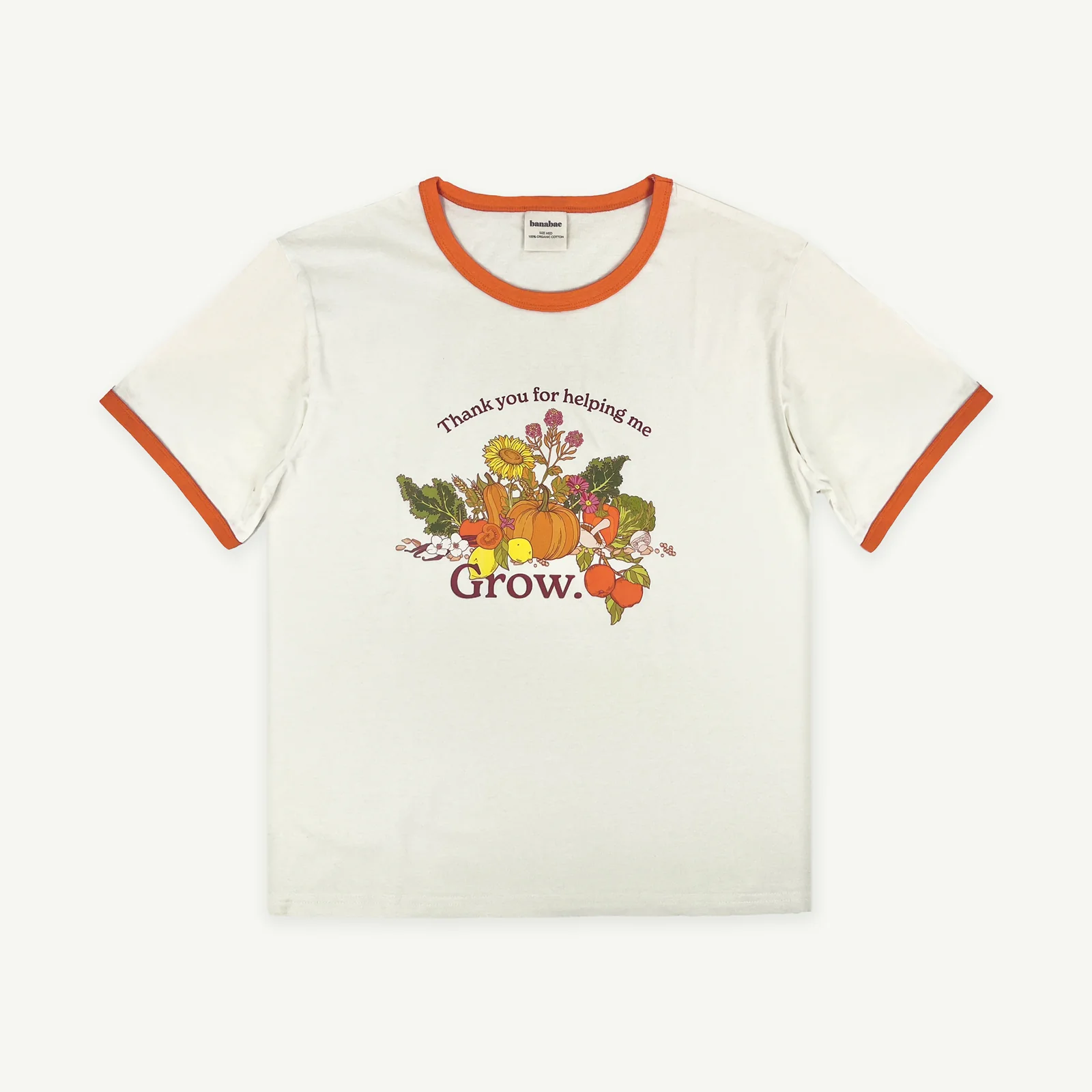 Thank you For Helping Me Grow Ringer Tee - Ladies - AUD $79.00