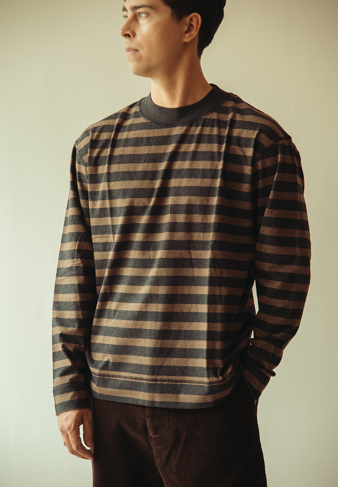 Margaret Howell Styled Look Featuring the Striped Crew Neck