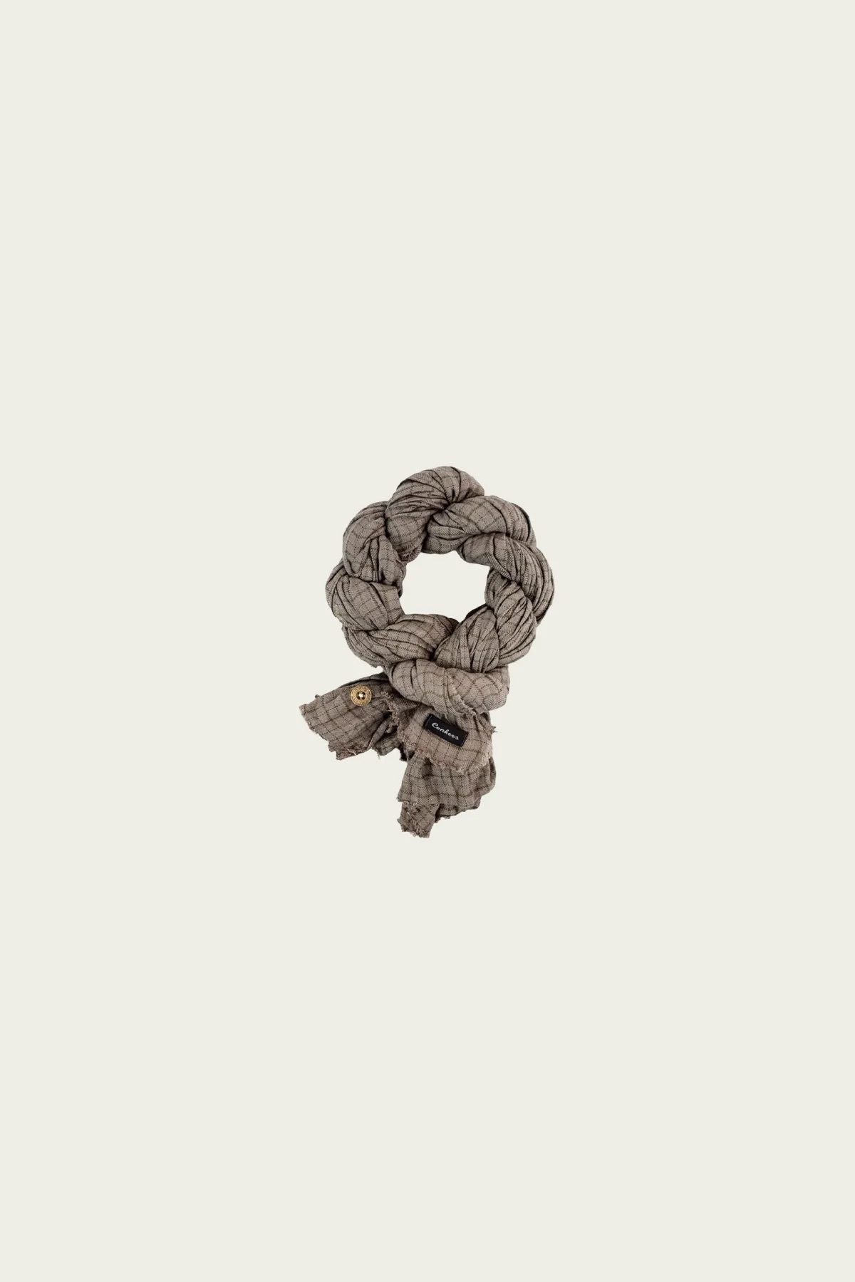 Detail product image of Knot Scarf in Brown Overdye