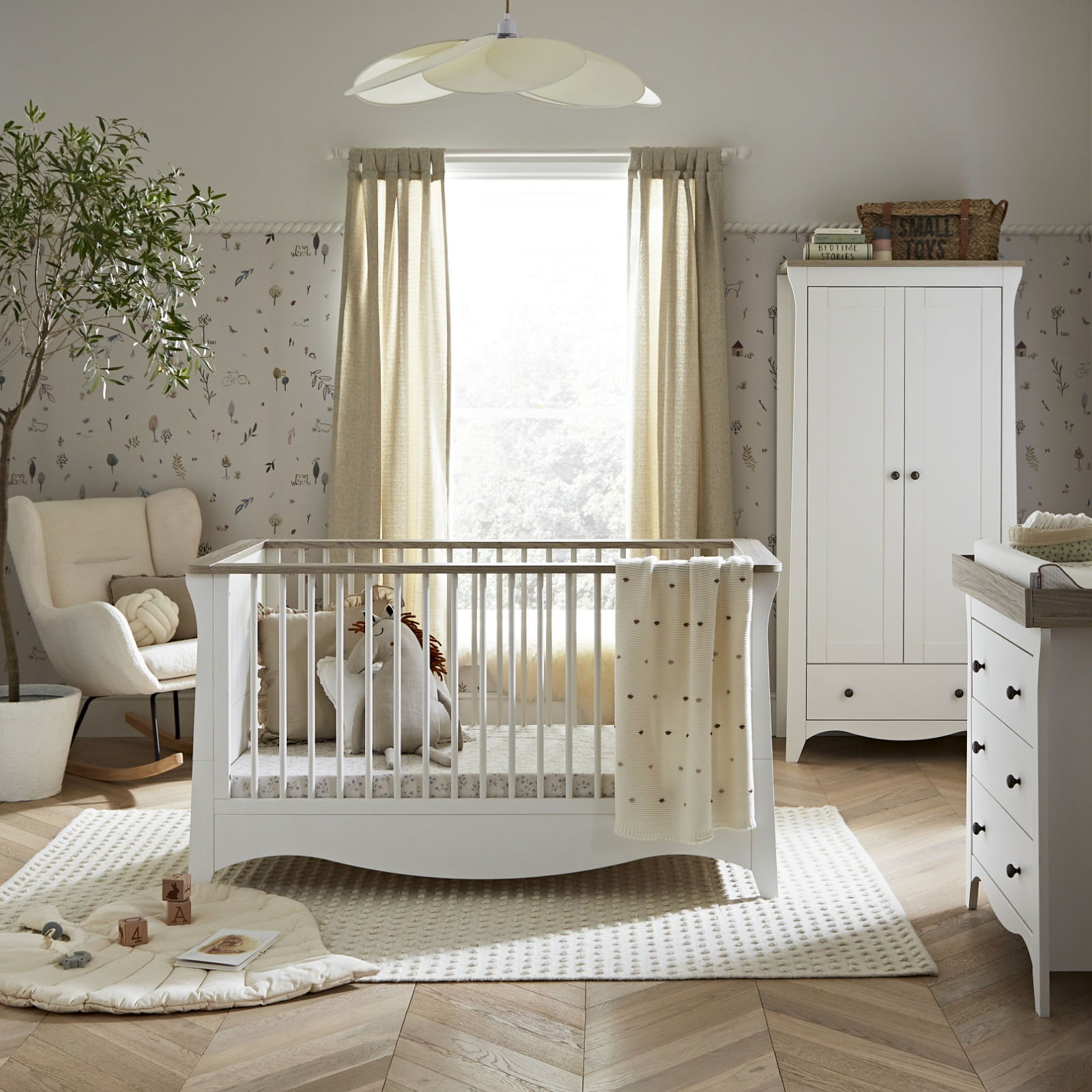 CuddleCo Clara 3 Piece Nursery Furniture Set