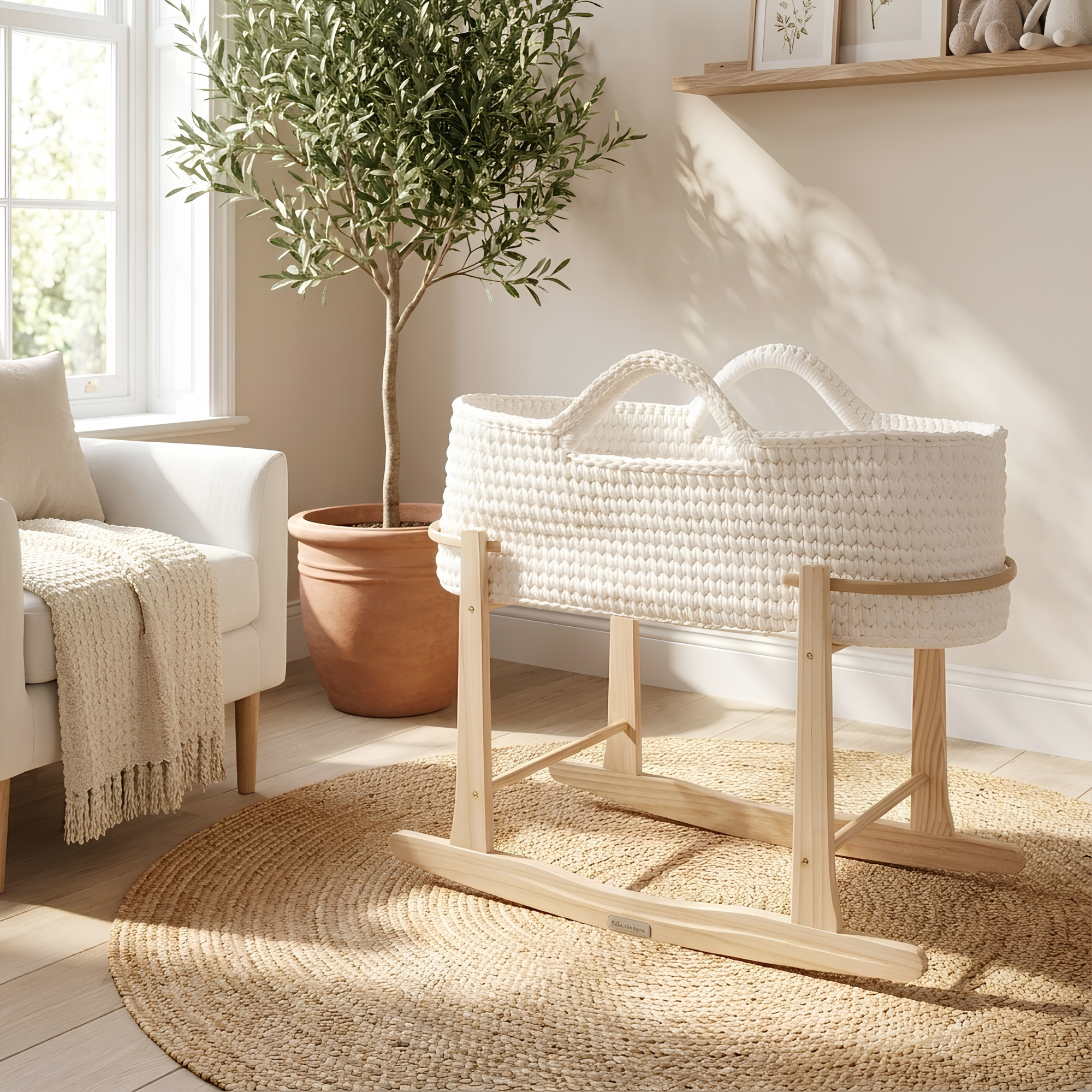 Clair de Lune Crochet Moses Basket