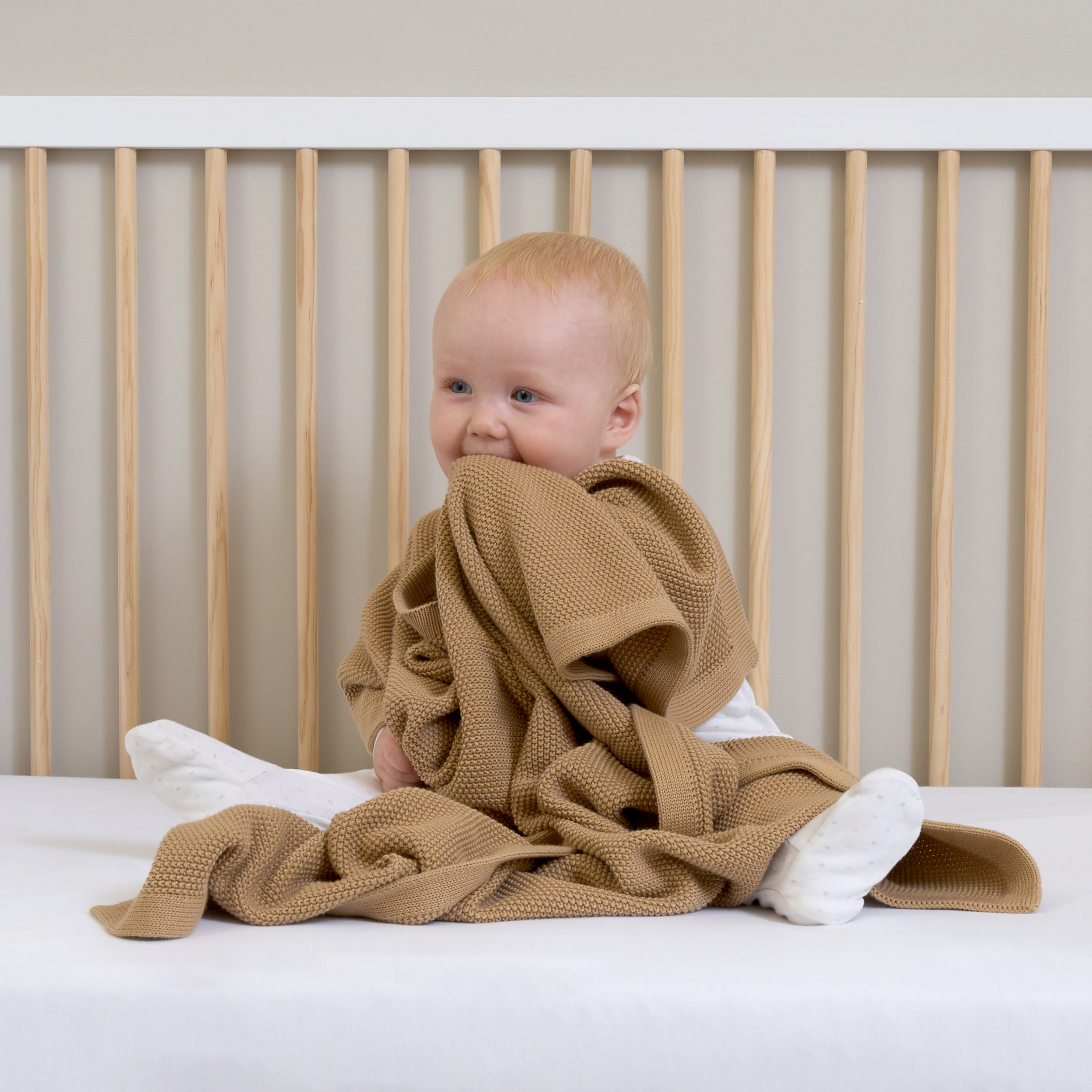 Clair de Lune Organic Knitted Blanket