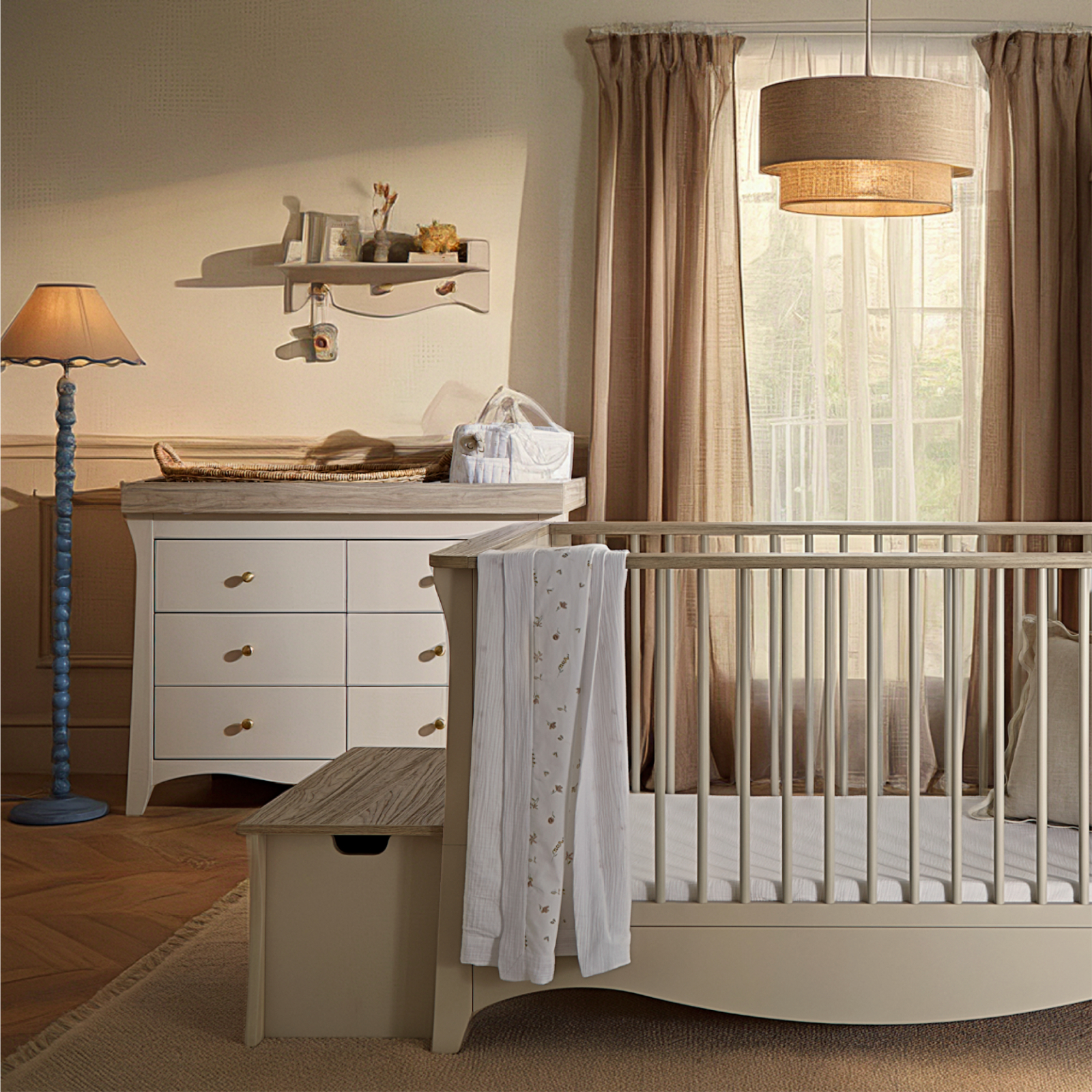 CuddleCo Clara 2 Piece Nursery Furniture Set