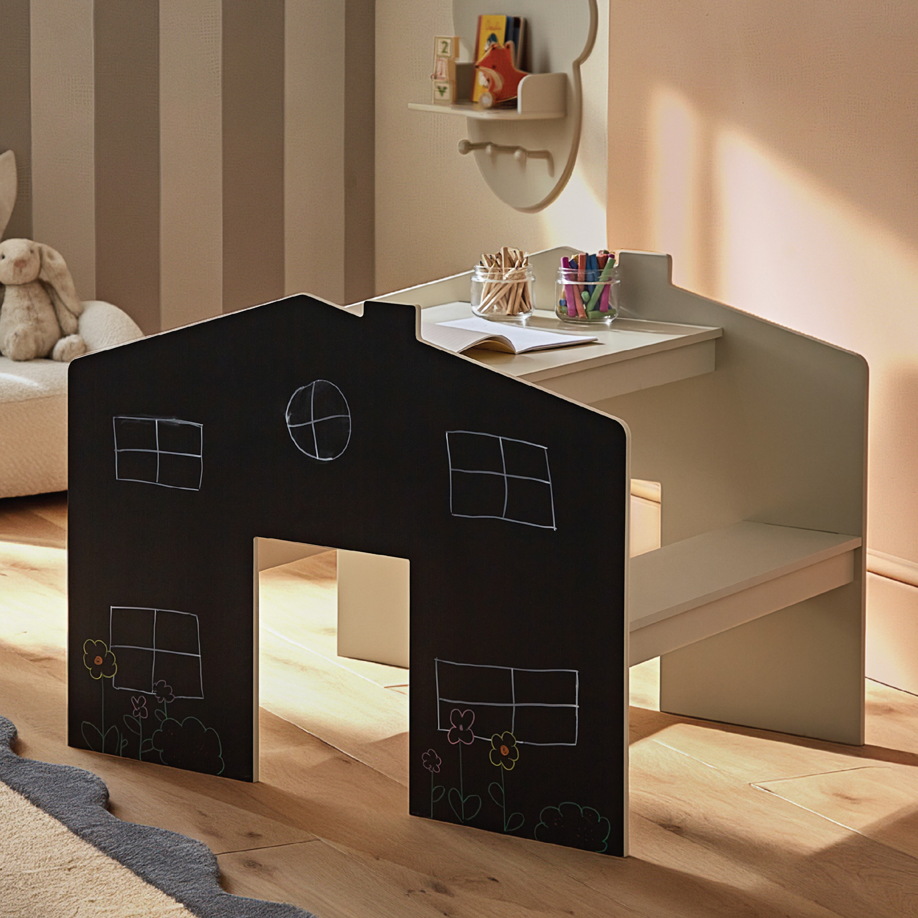 CuddleCo Play House Table With Benches
