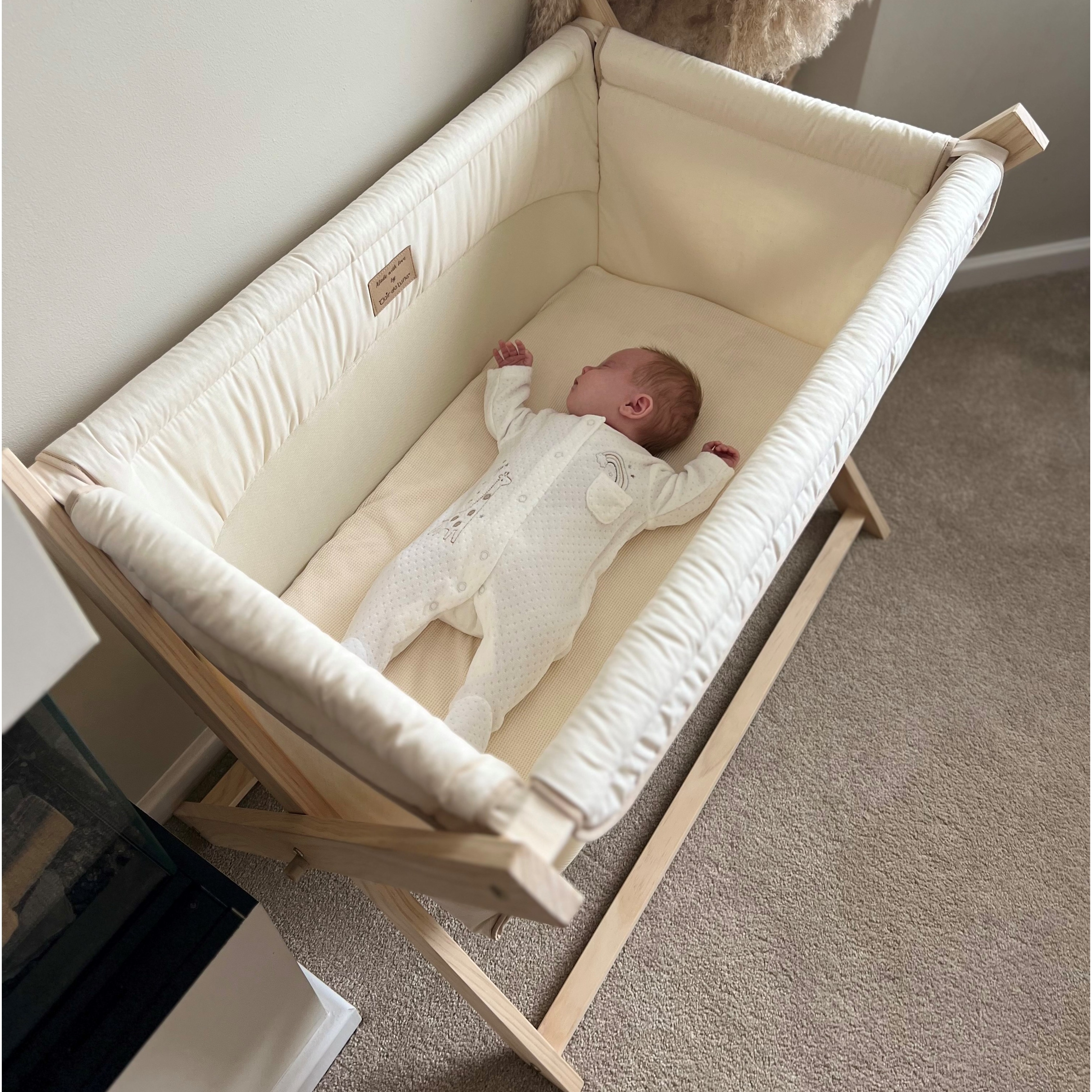 Clair de Lune Organic Folding Crib