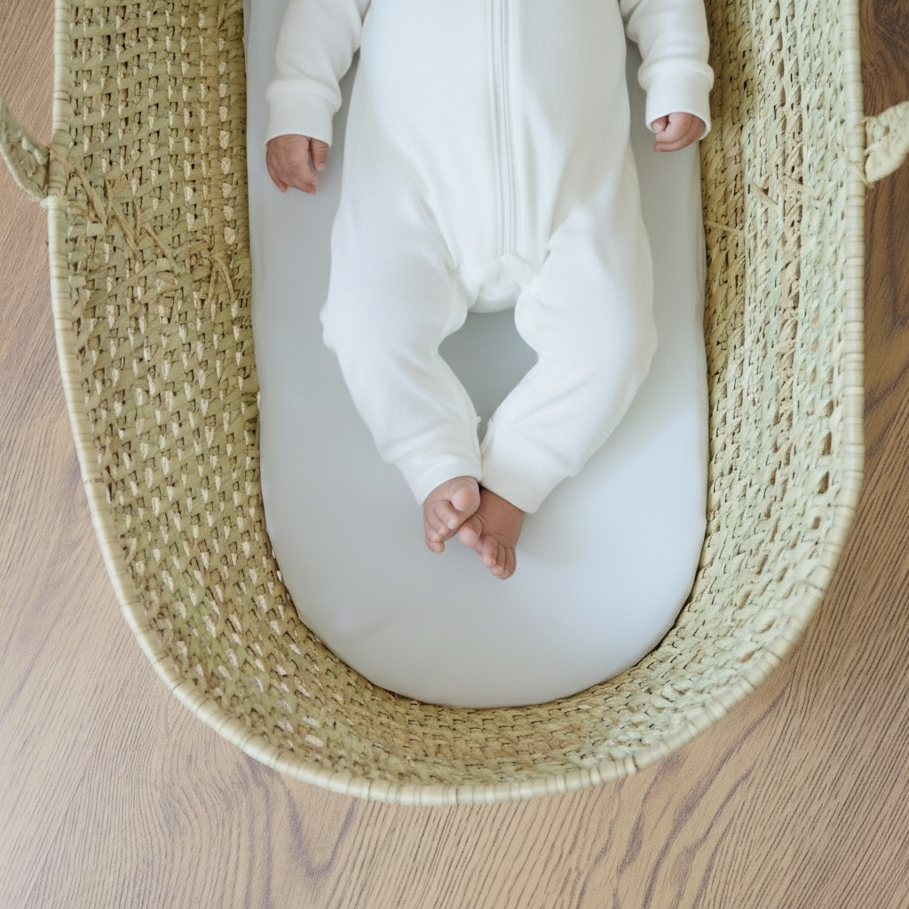 Clair de Lune Moses Basket Mattress Protector