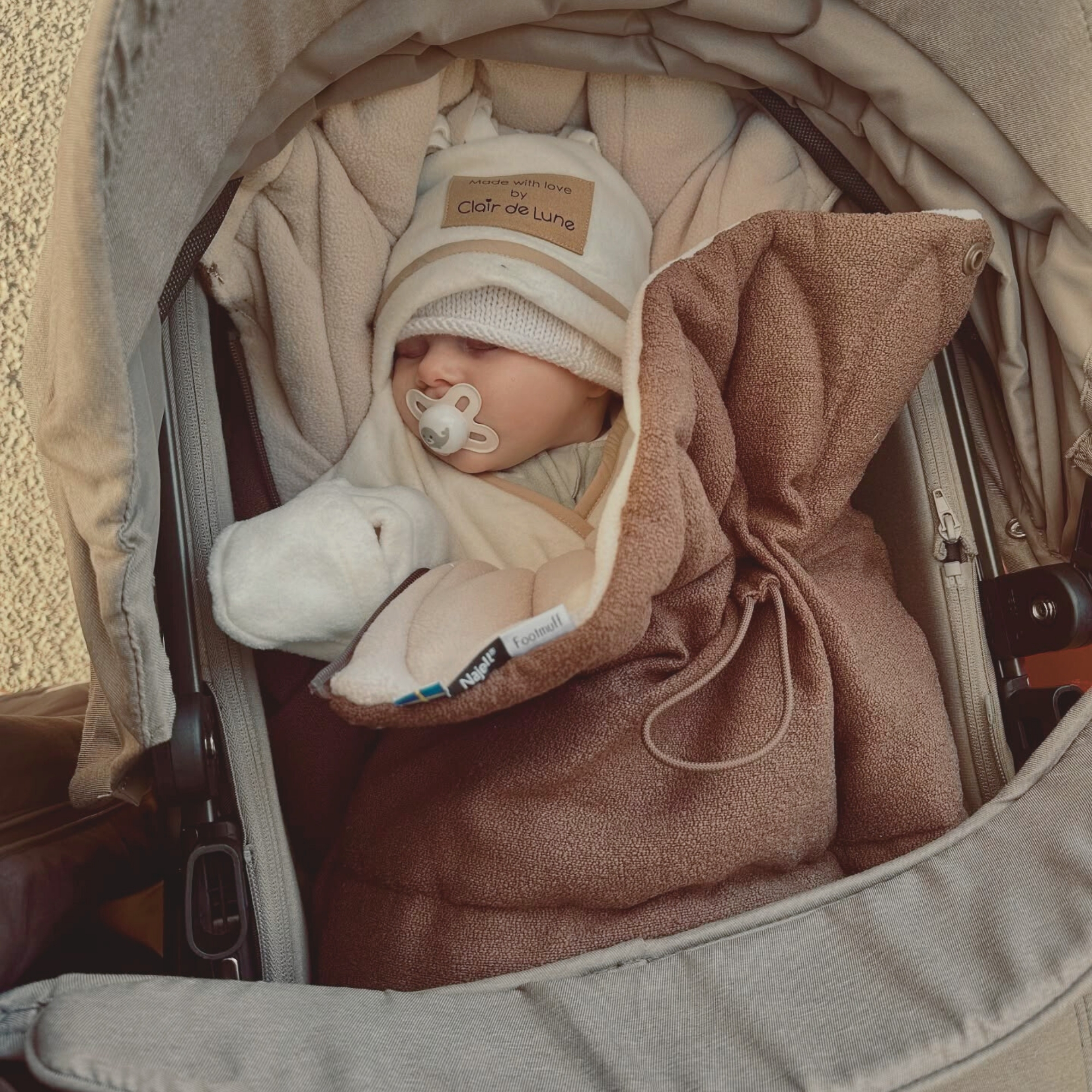 Star Fleece Baby Wrap Blanket - Clair de Lune UK