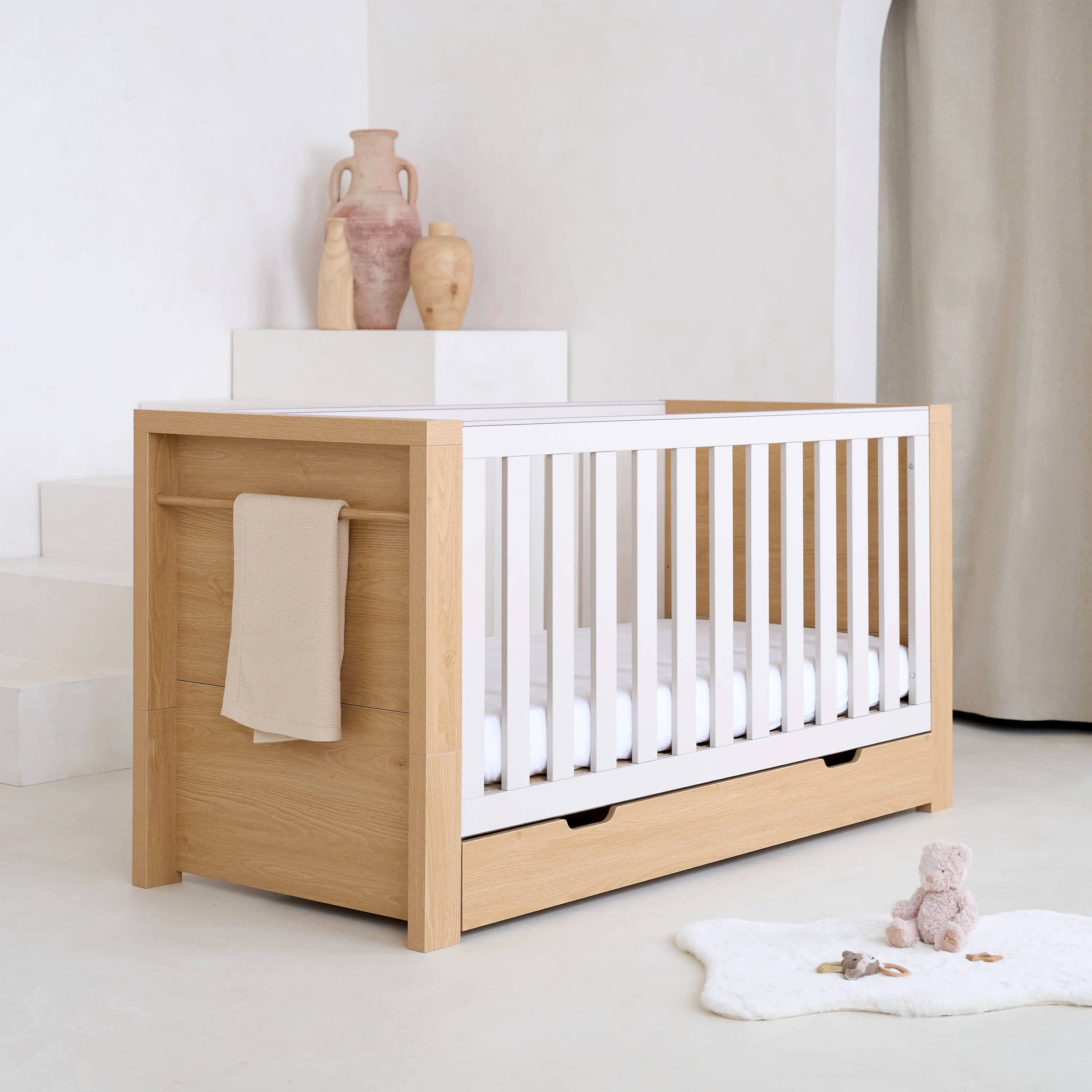 Clair de Lune Juni Cot Bed with Under Drawer