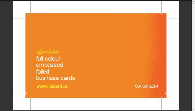 How to Setup an Embossed Business Card in Illustrator - Clubcard