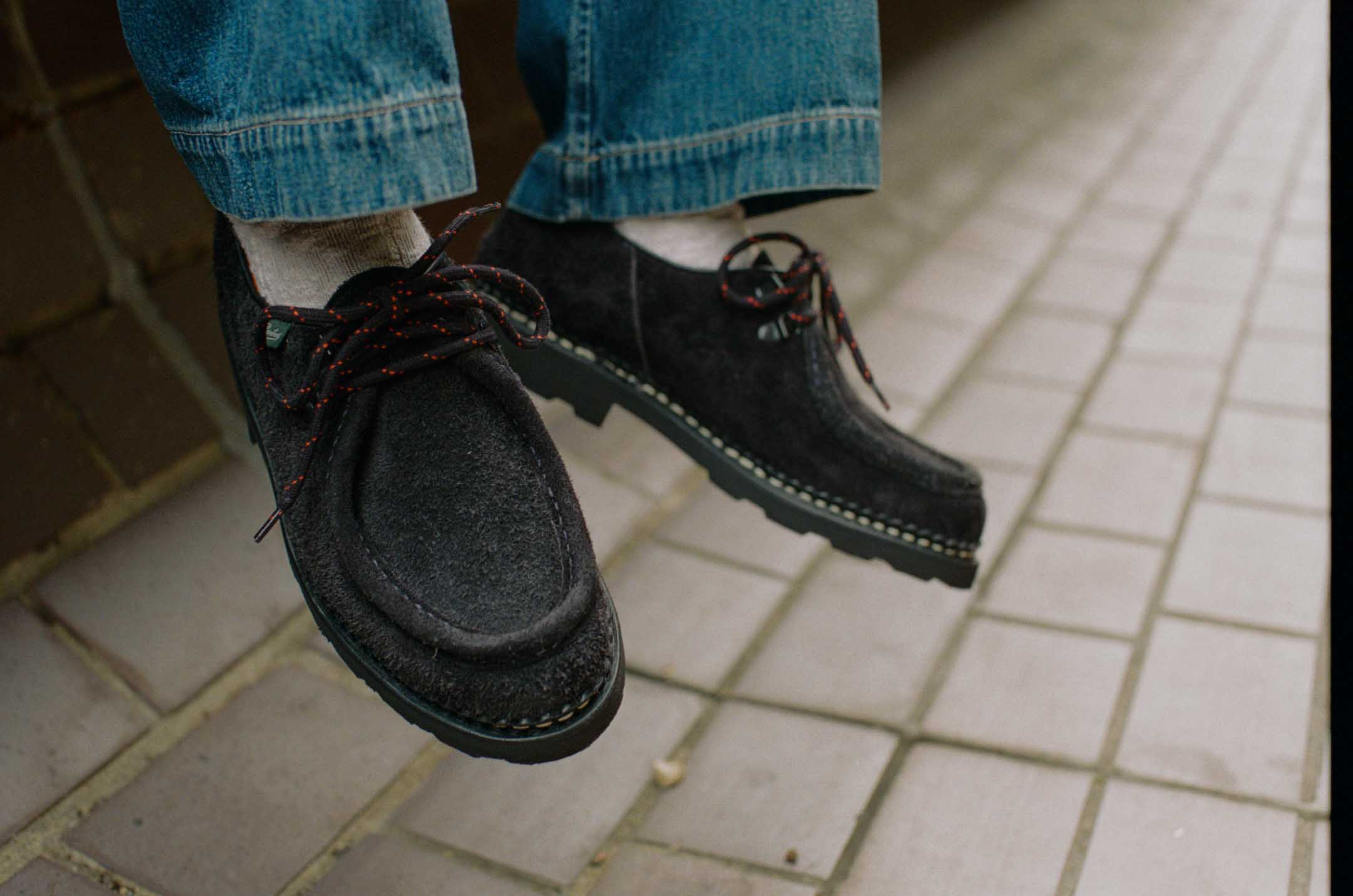 Paraboot Michael Marche 'Anneaux' Shoe Black Vel Noir