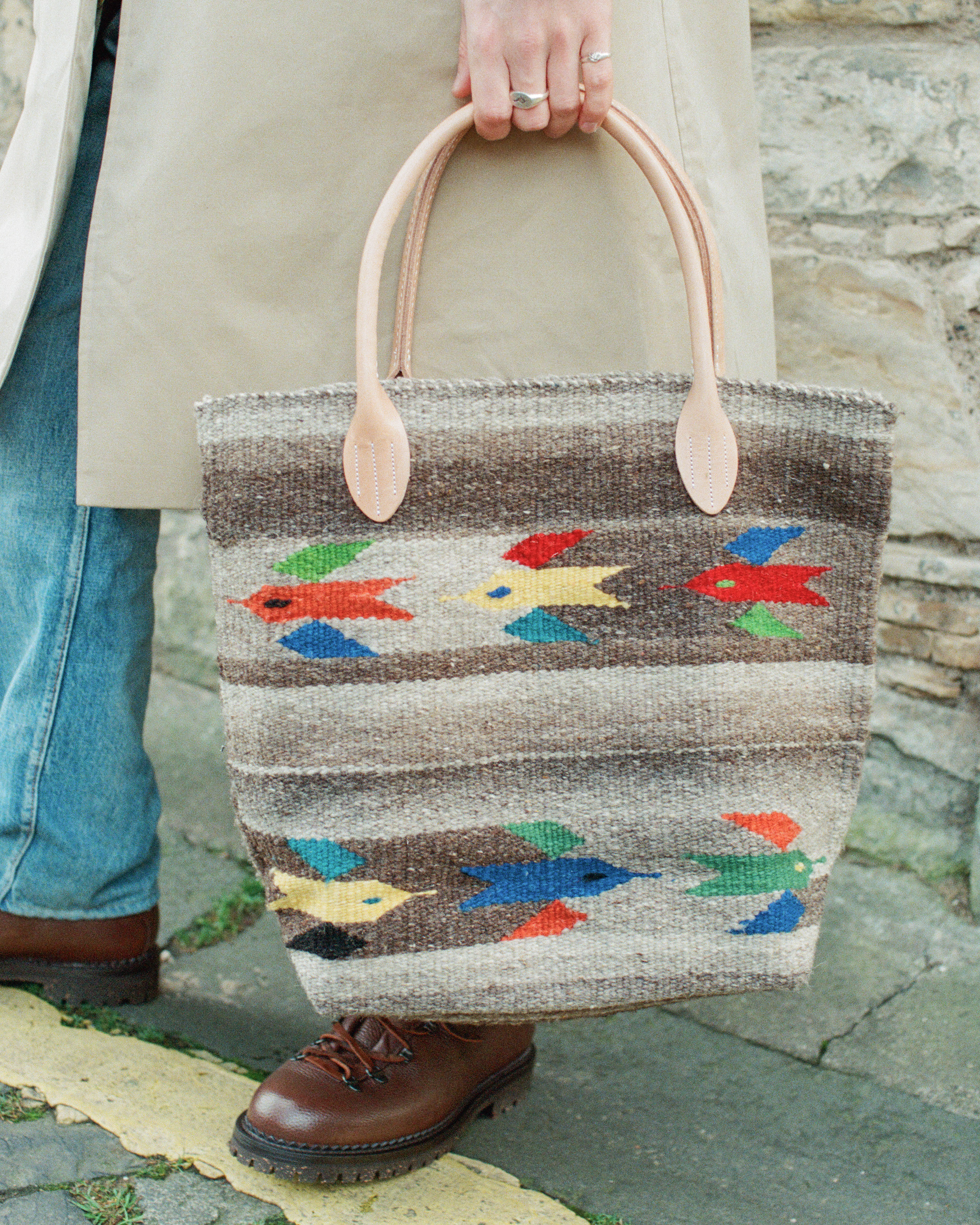 Chamula CHB05-09 Blanket Tote Bag Hummingbird