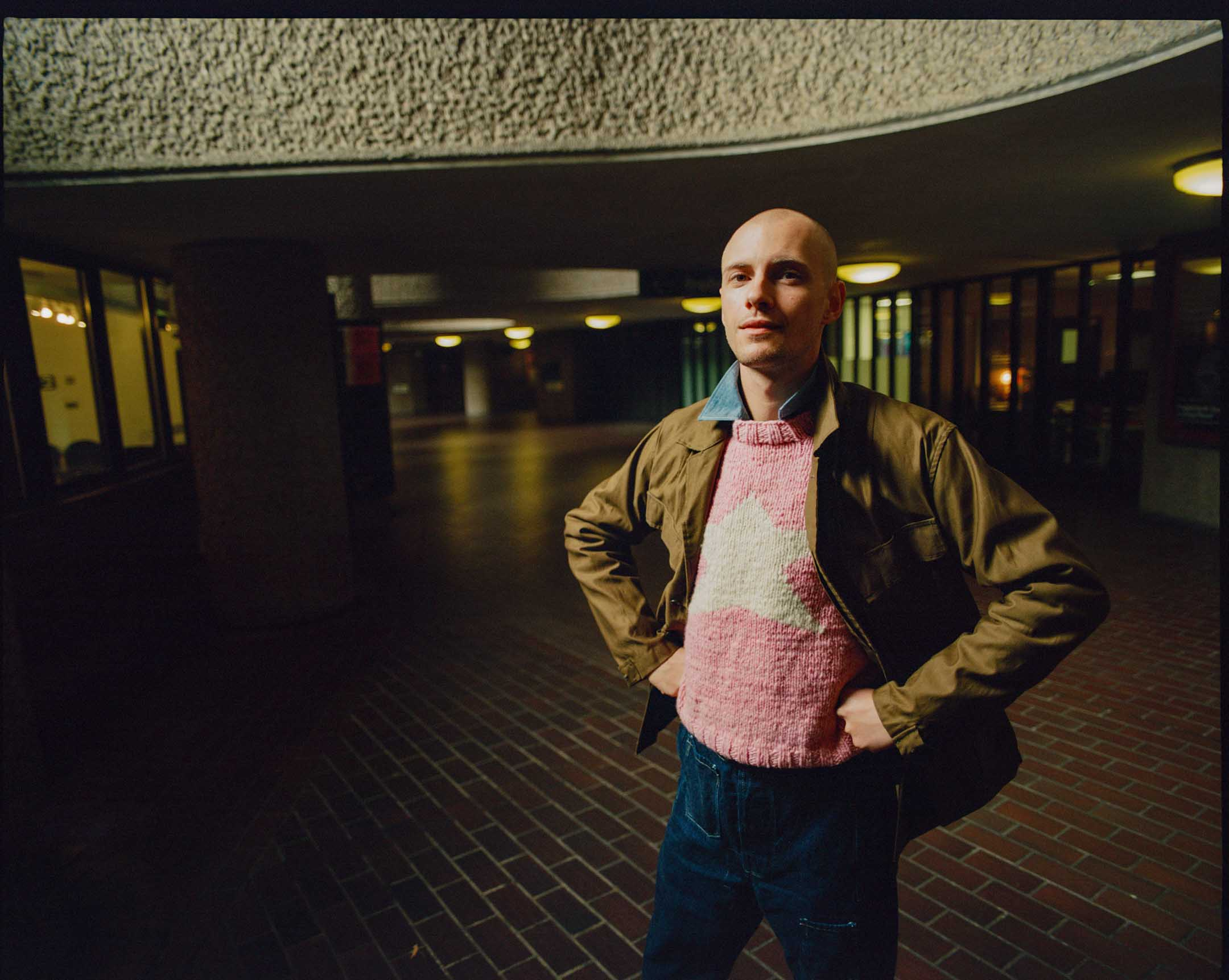 Chamula Star Pullover Lt. Pink x Ivory