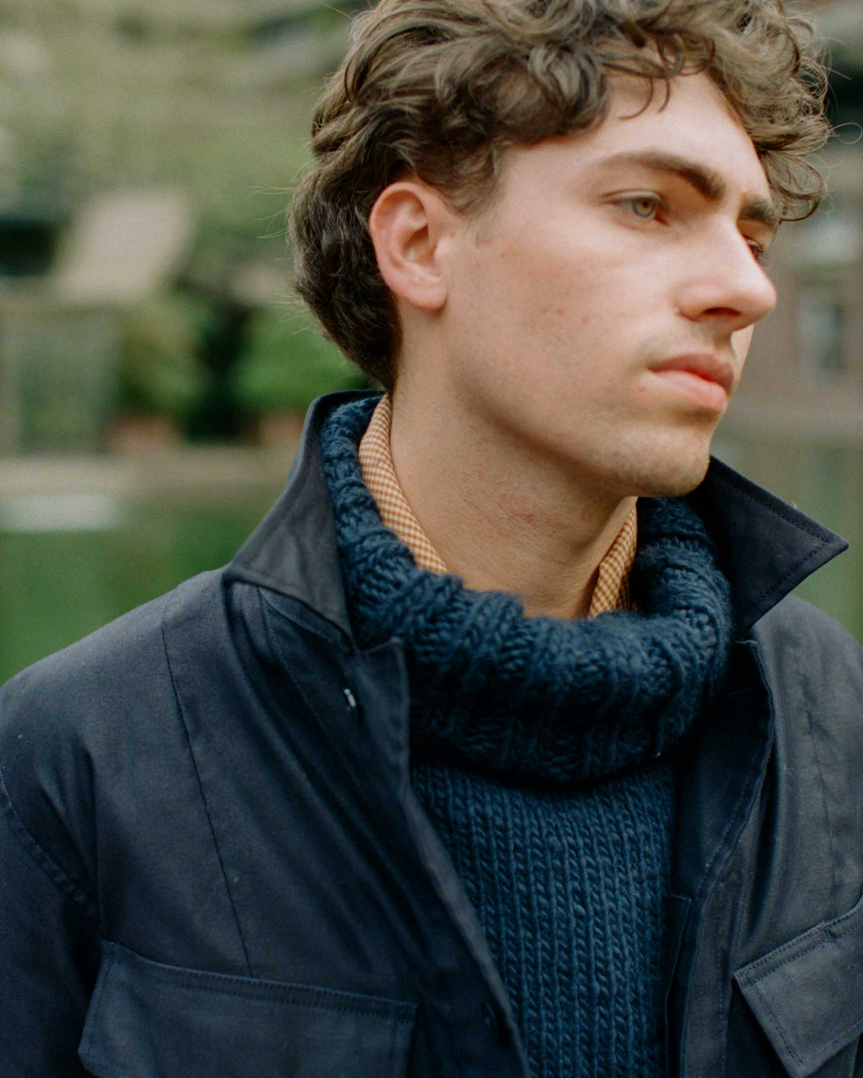 Chamula Turtleneck Pullover Navy