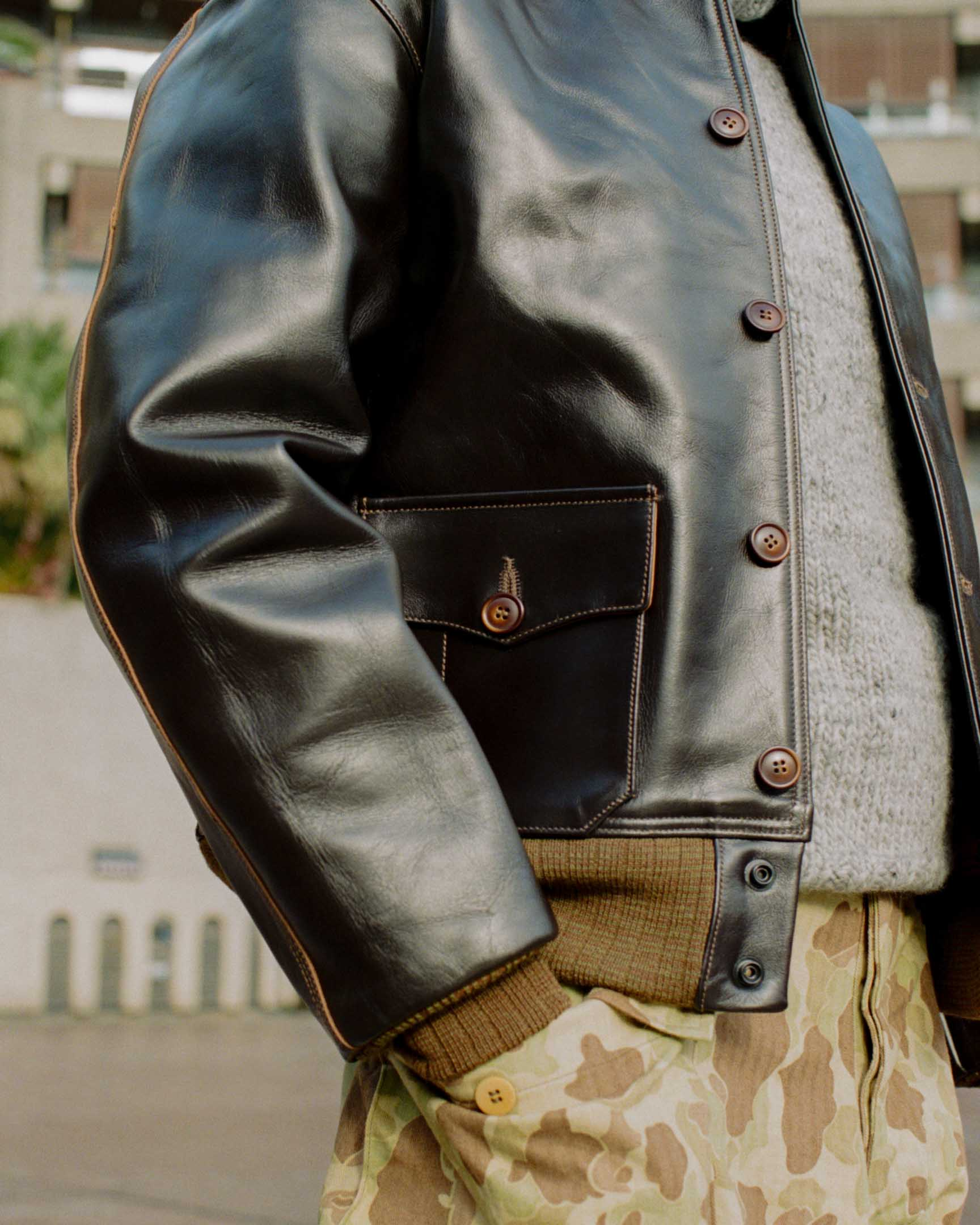 Buzz Rickson's A-1 No. 31-800P Seal Brown