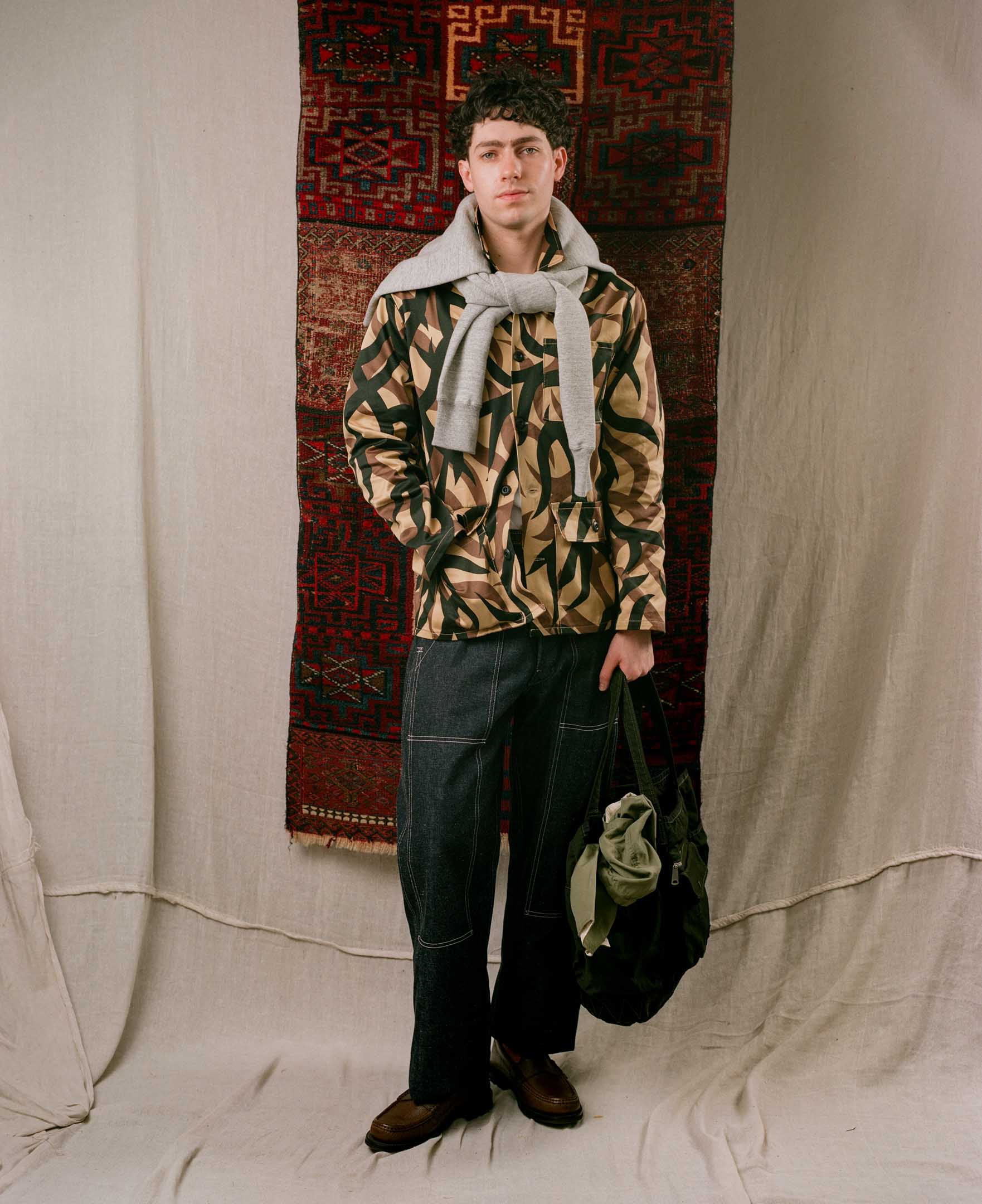 The Real McCoy's Tribal Camouflage Combat Jacket Beige