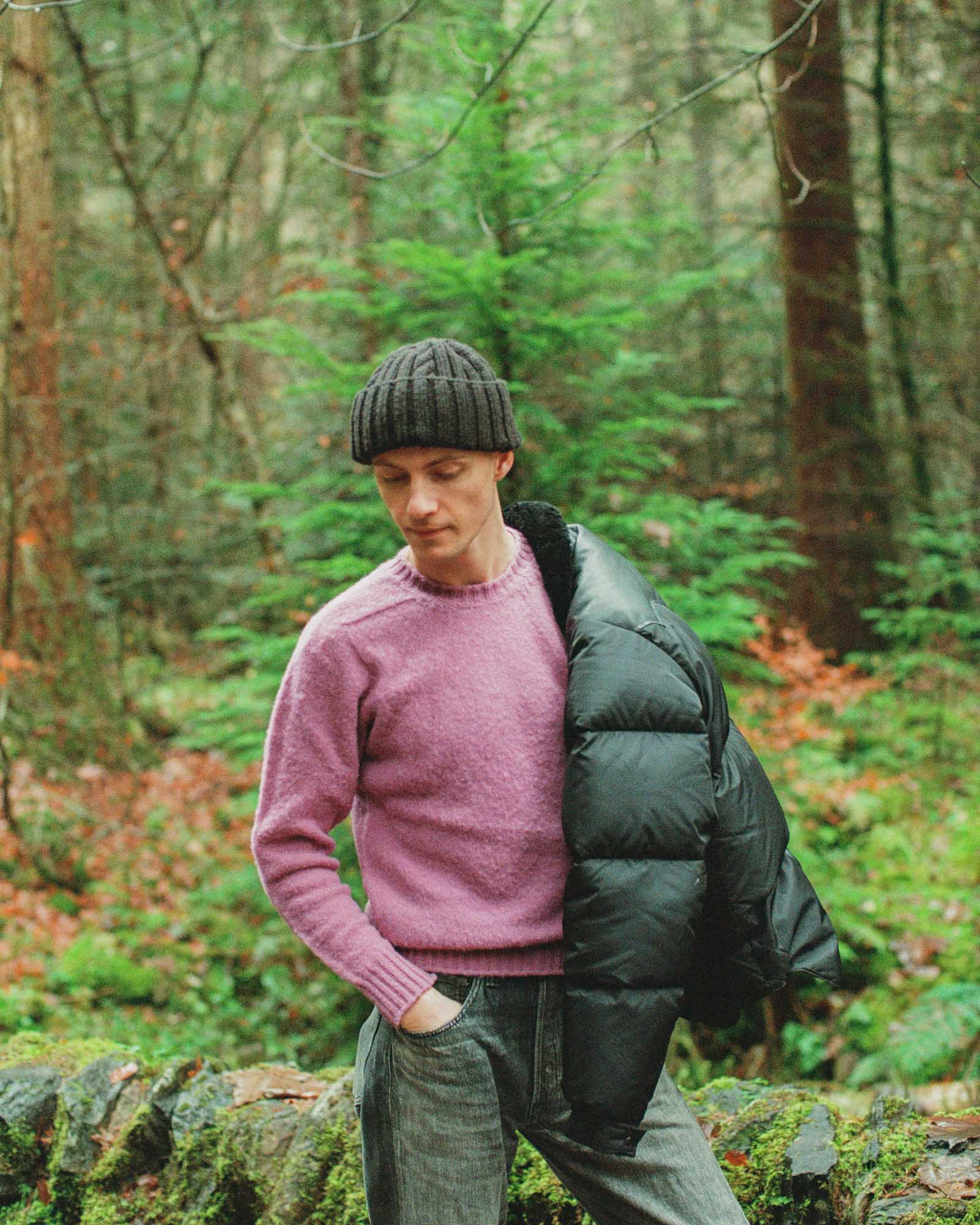 Jamieson's For Clutch Cafe Brushed Shetland Sweater Anemone