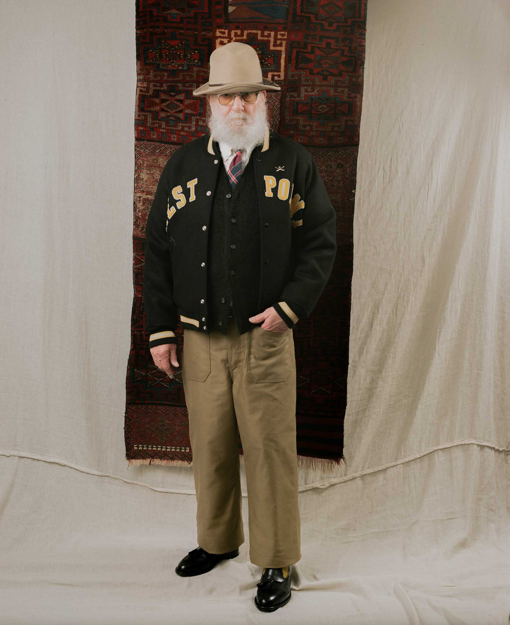 Warehouse & Co Lot. 2239 1950's Army Varsity Jacket Black