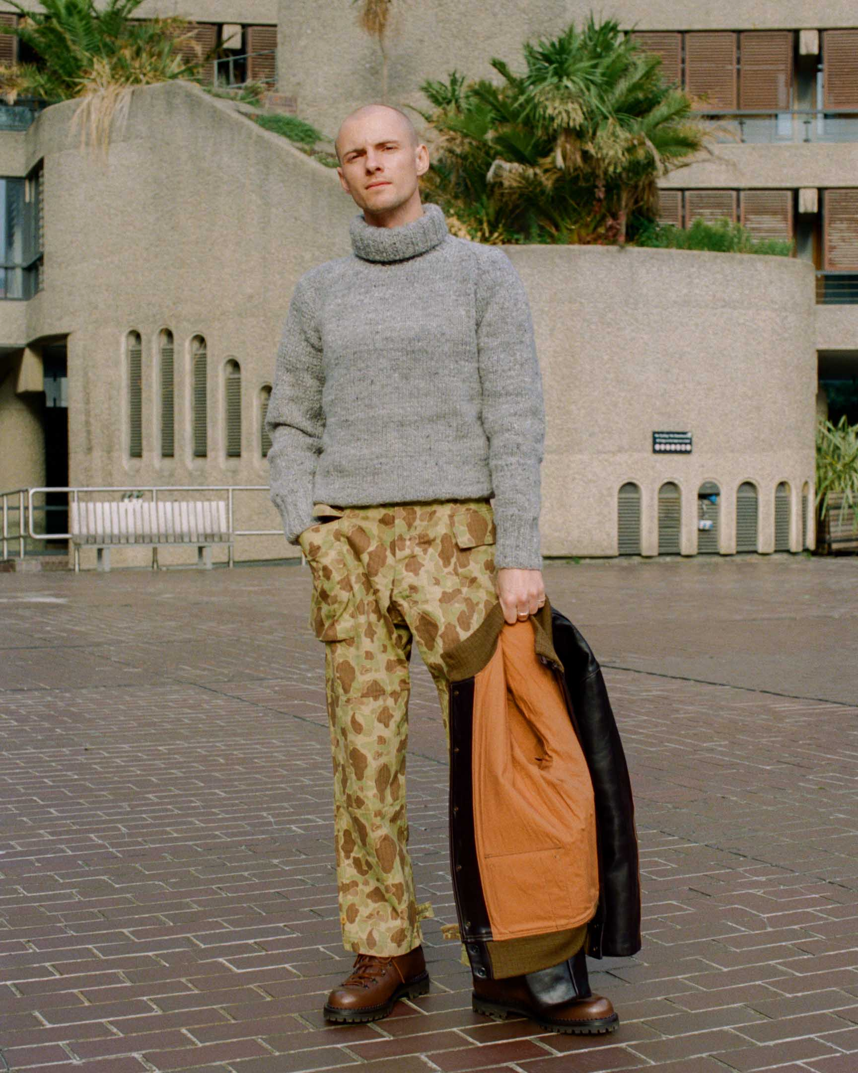 Chamula Turtleneck Pullover Pearl Grey