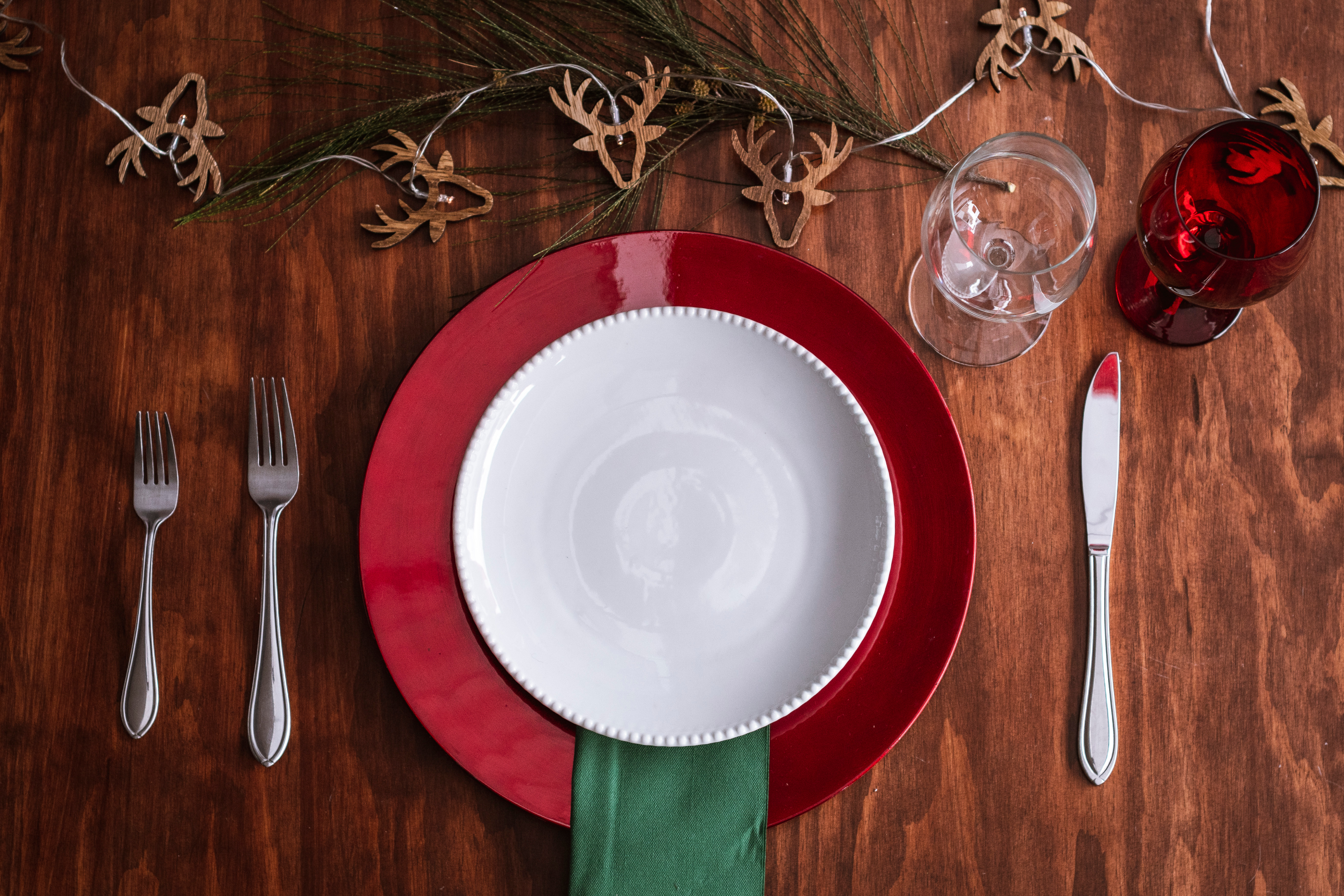 Charger plate for Christmas