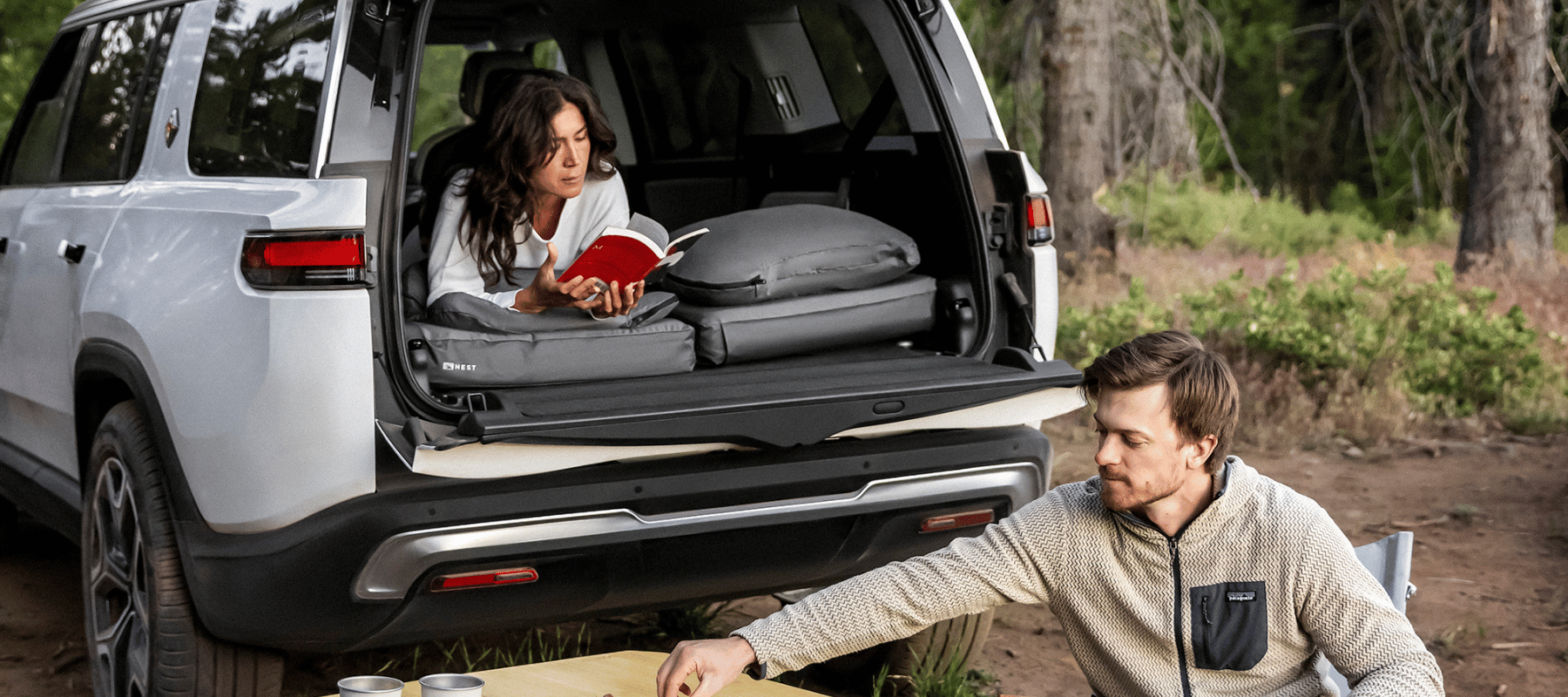 HEST Foamy Regular mattress sizing for solo and two person car camping in SUV