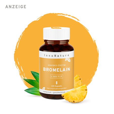 InnoNature natürliche Bromelain Kapseln
