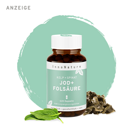 InnoNature Jod + Folsäure Kapseln.
