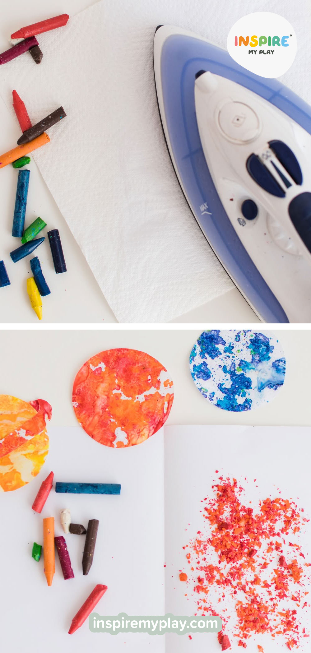 Melted Wax Planets Sensory Play Idea for Kids