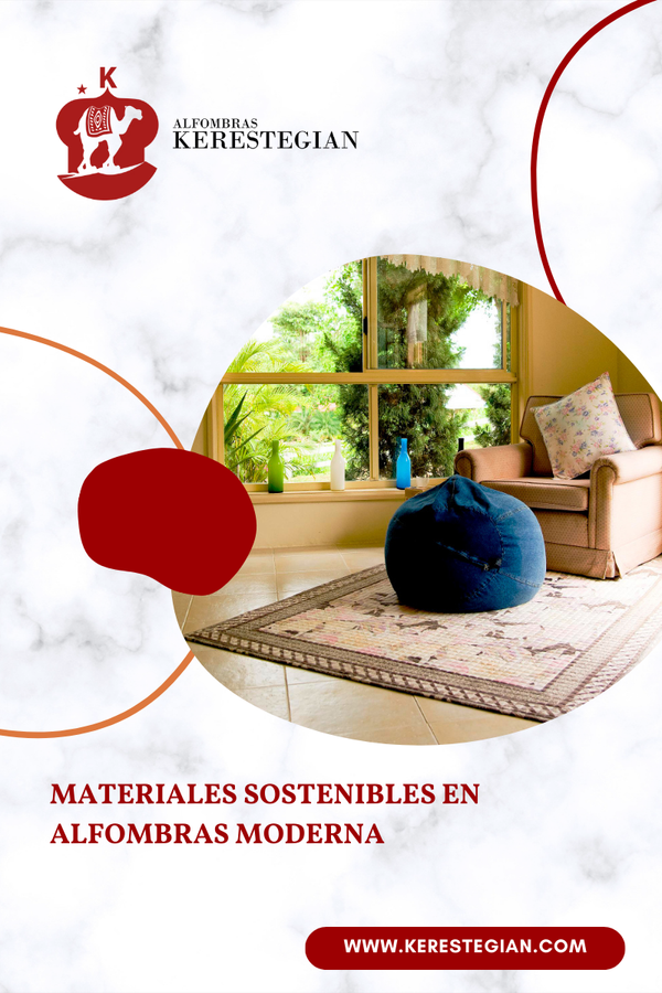 Mano tocando una alfombra de lana ética y algodón orgánico