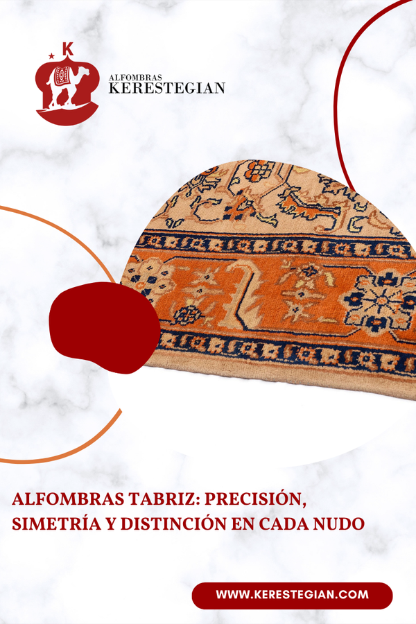 Alfombra Tabriz de diseño clásico en salón elegante