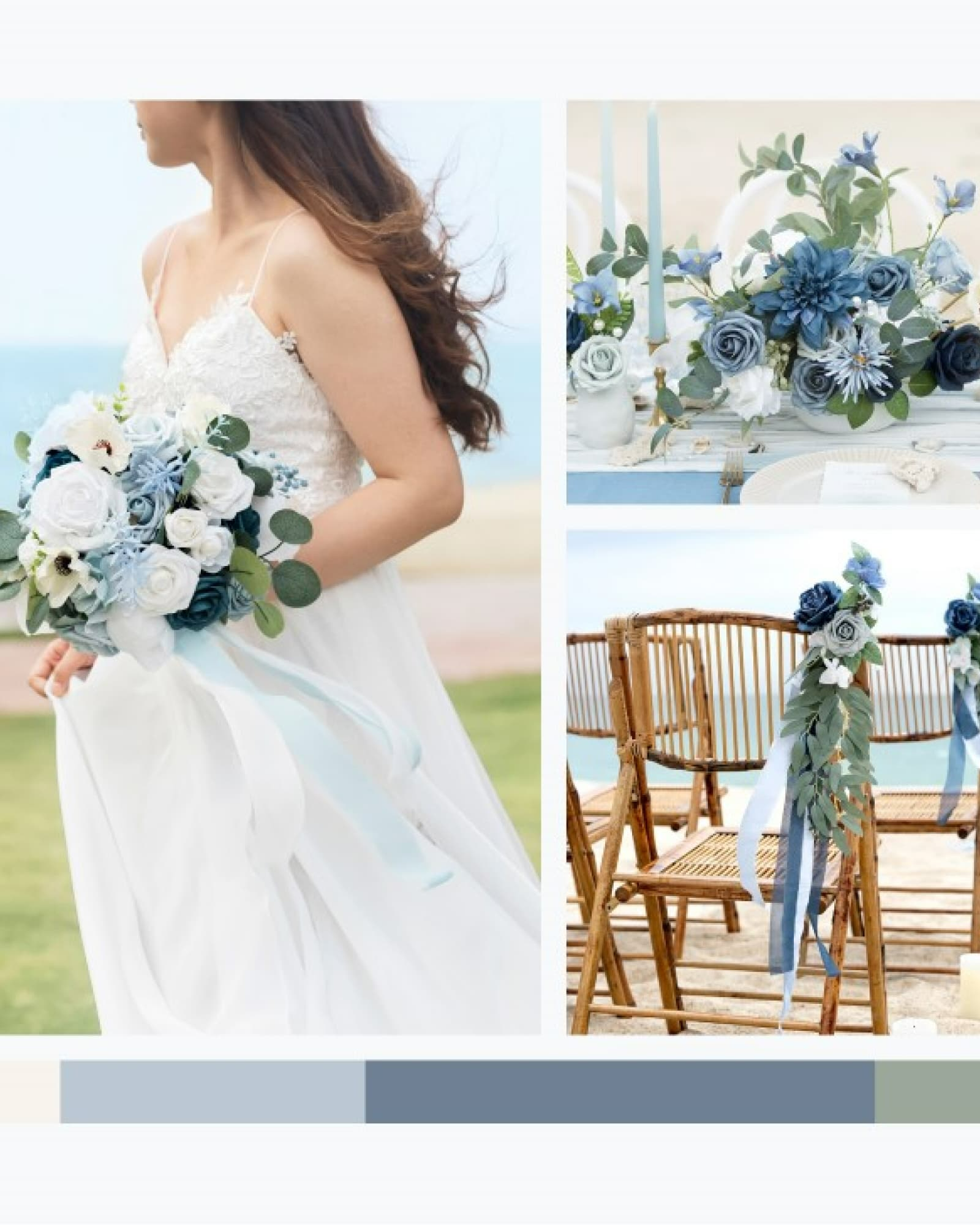 Dusty Blue and Navy Wedding