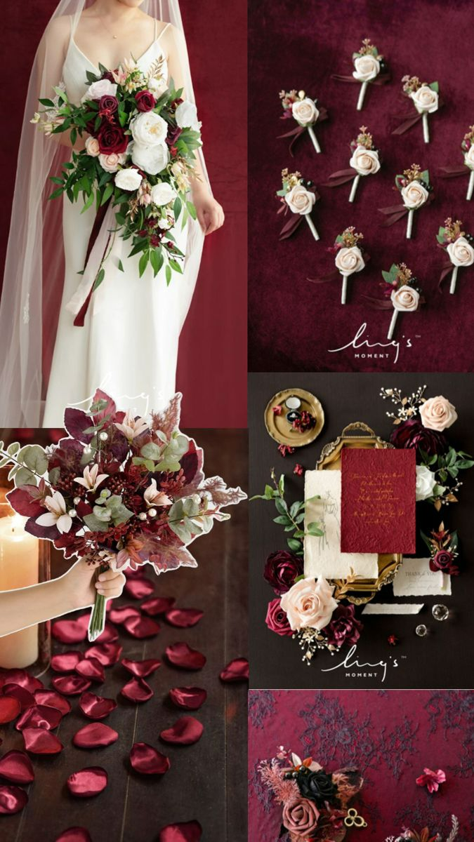 Romantic Marsala Wedding