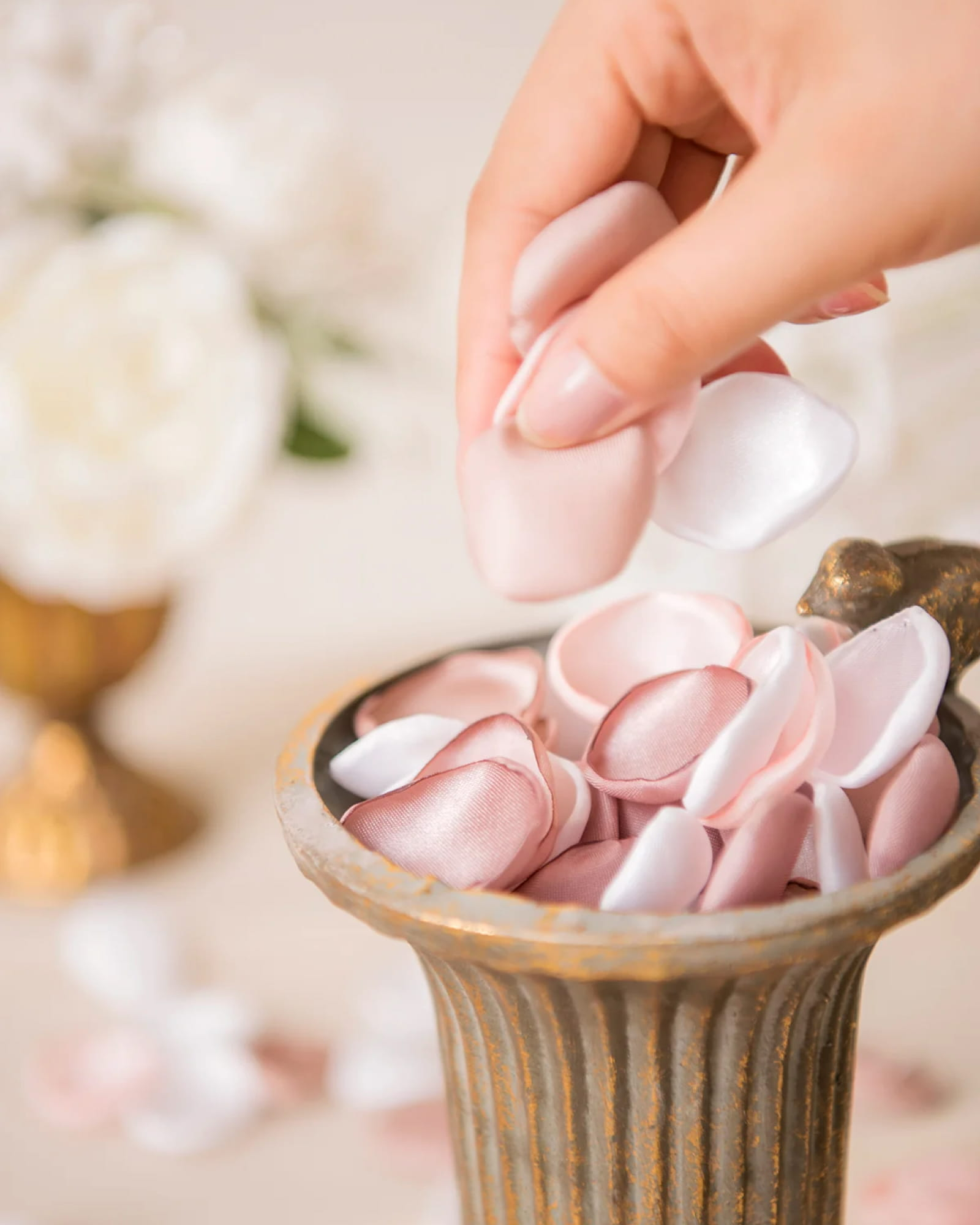 Silk Rose Petals - Nude Pink