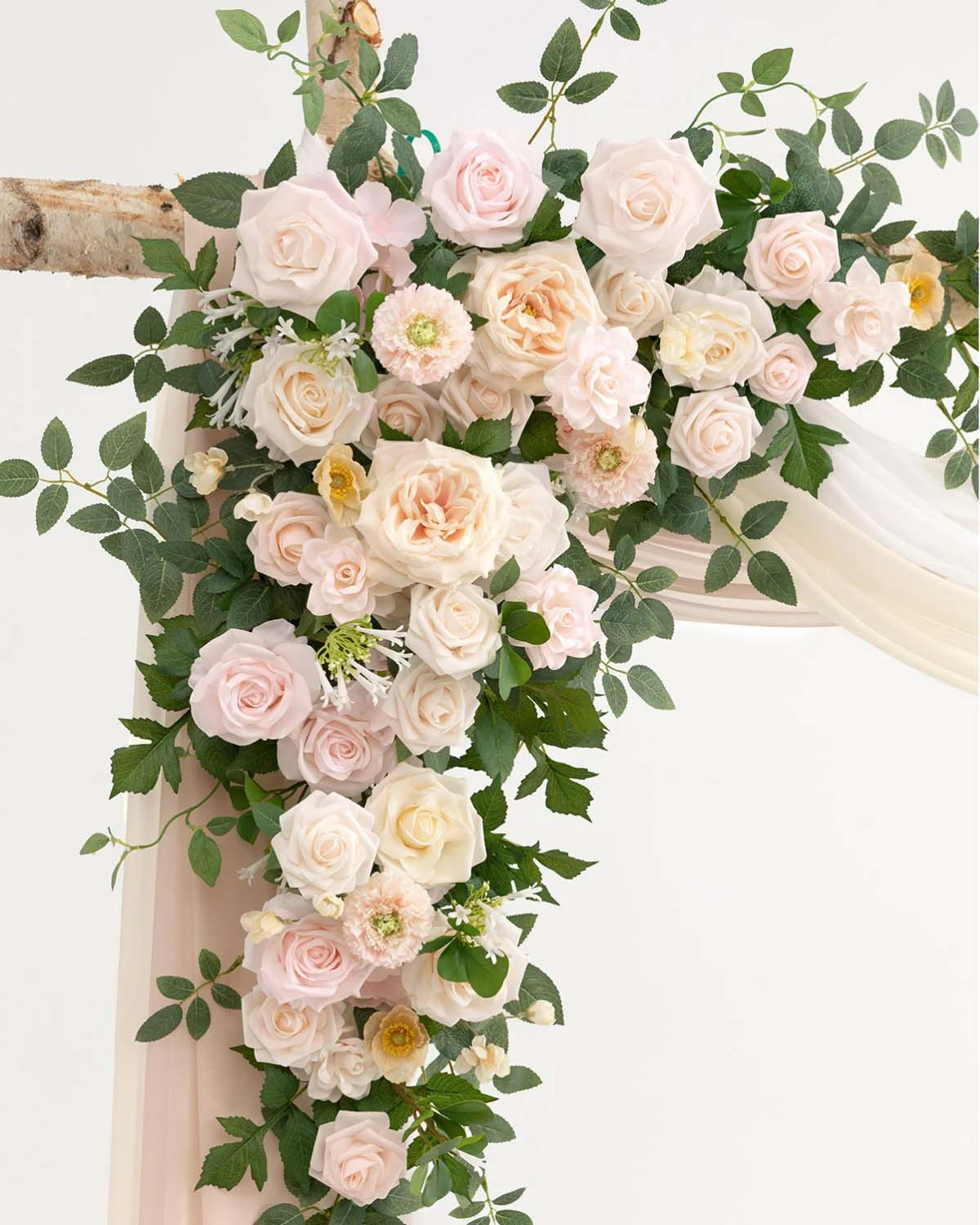 Flower Arch Decor in Powder Pink And Cream